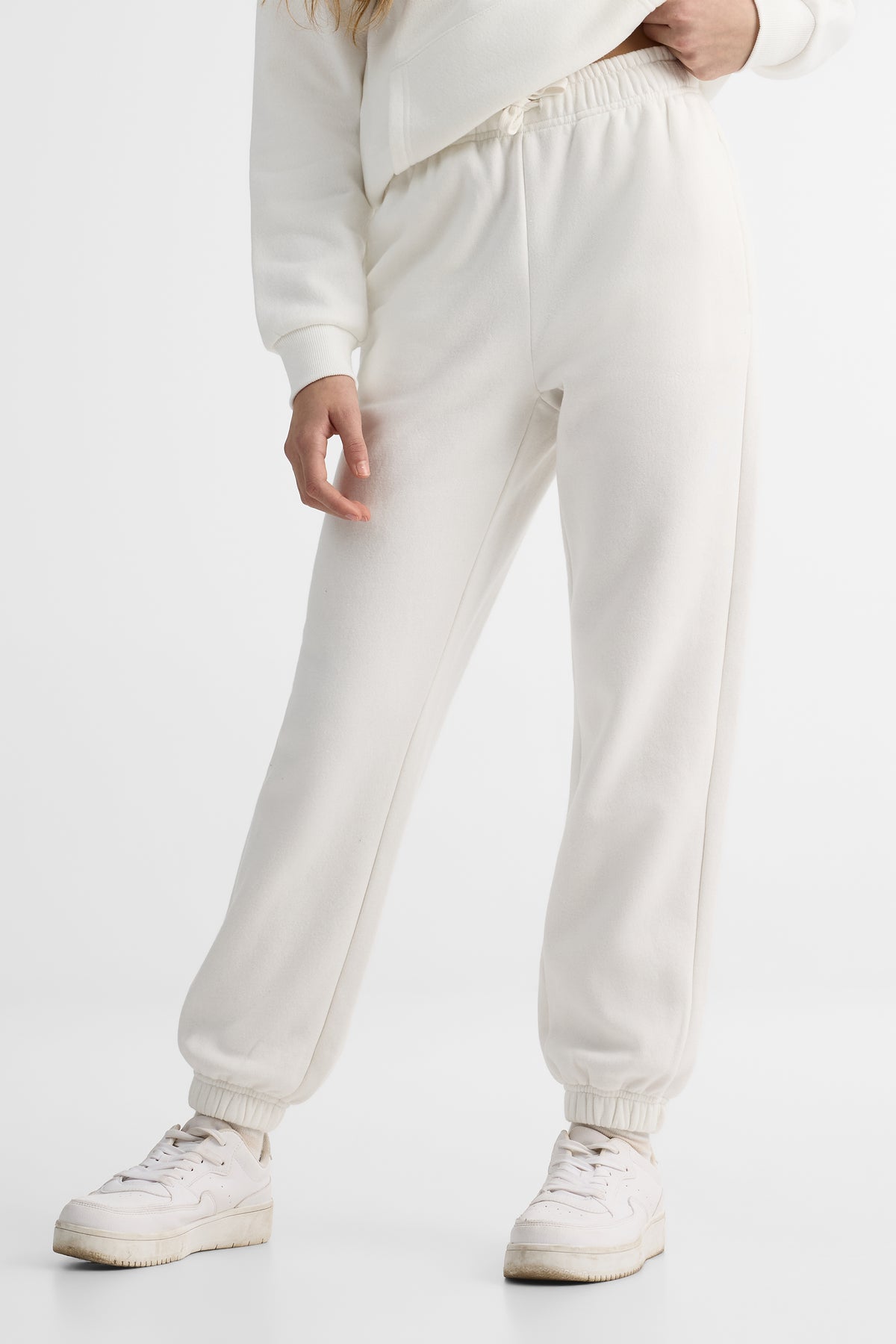 Pantalon jogging avec poches - Ado fille && CREME