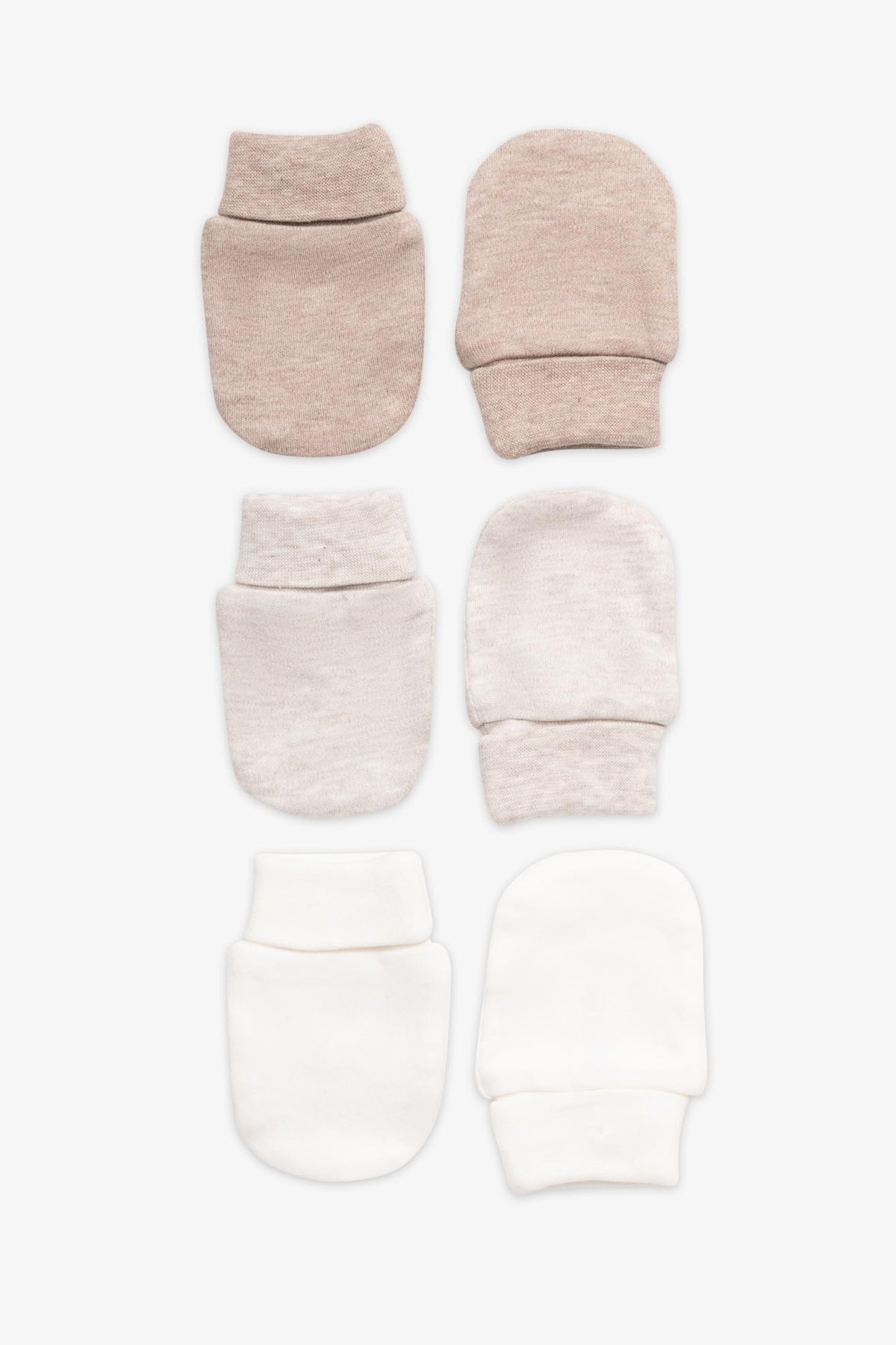 Multi pack de mitaines pour bébé - 3 paires && BLANC