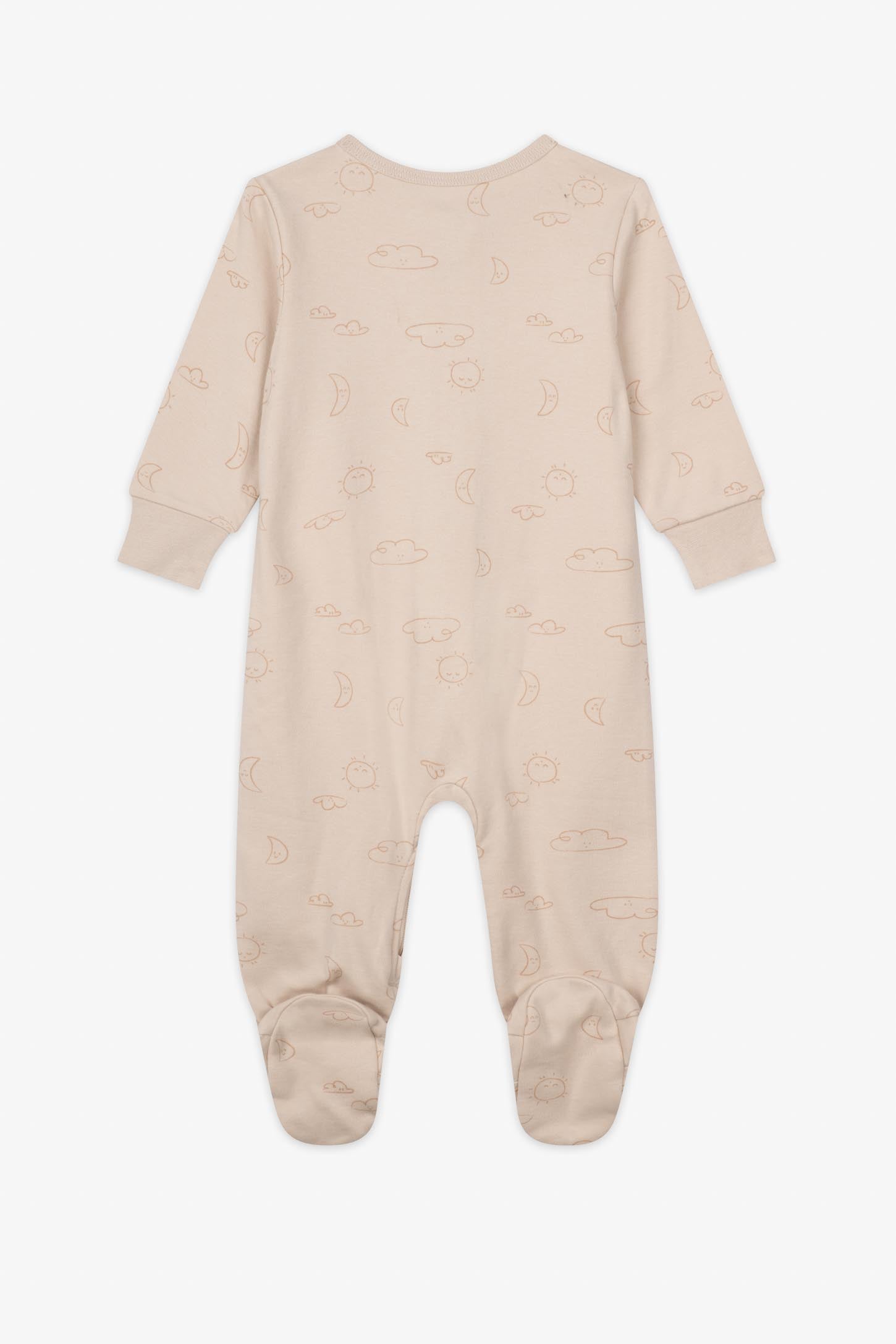 Pyjama 1-pièce coton bio - Bébé && BEIGE