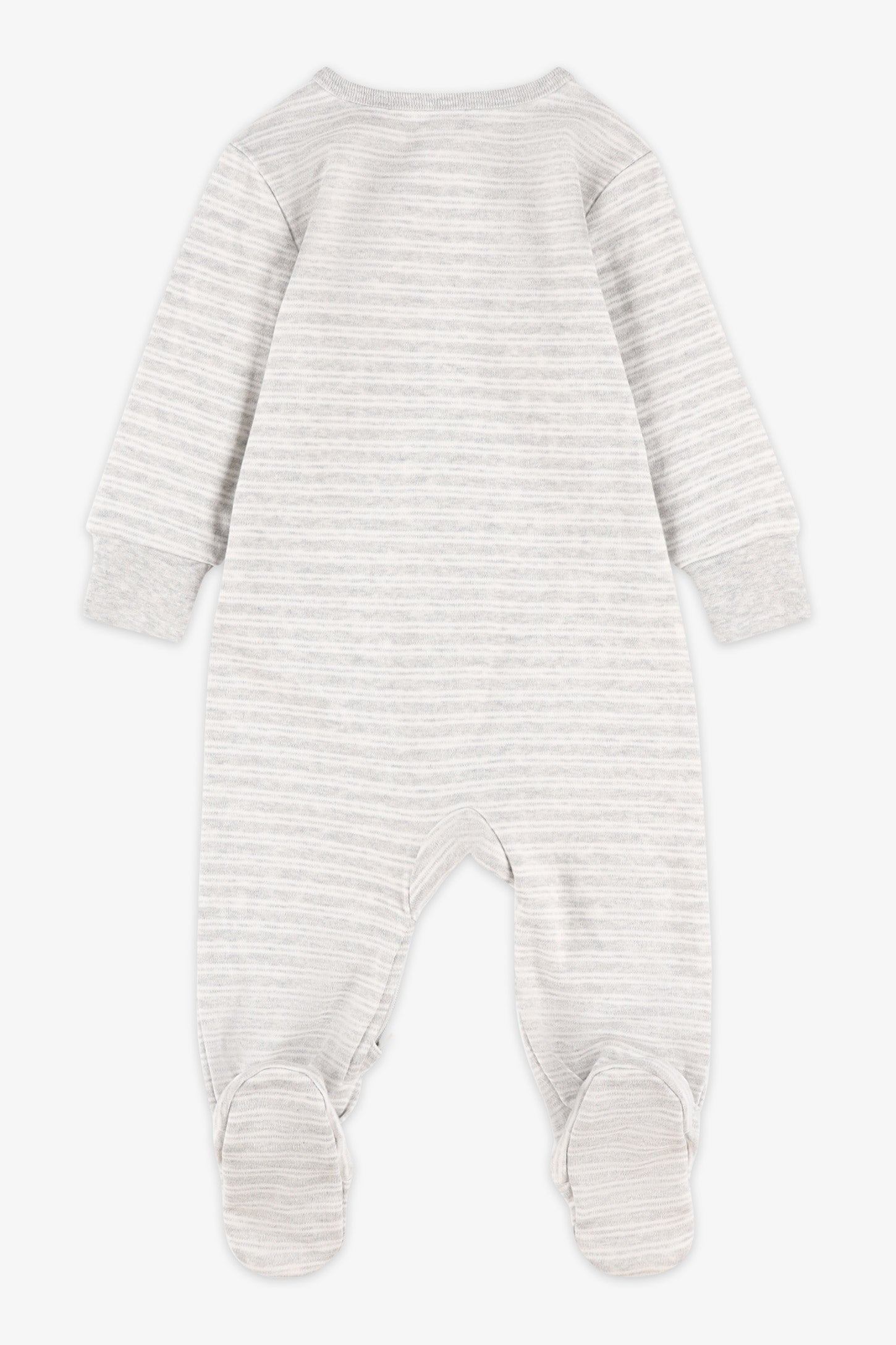 Pyjama 1-pièce coton bio, 2/30$ - Bébé && GRIS MIXTE