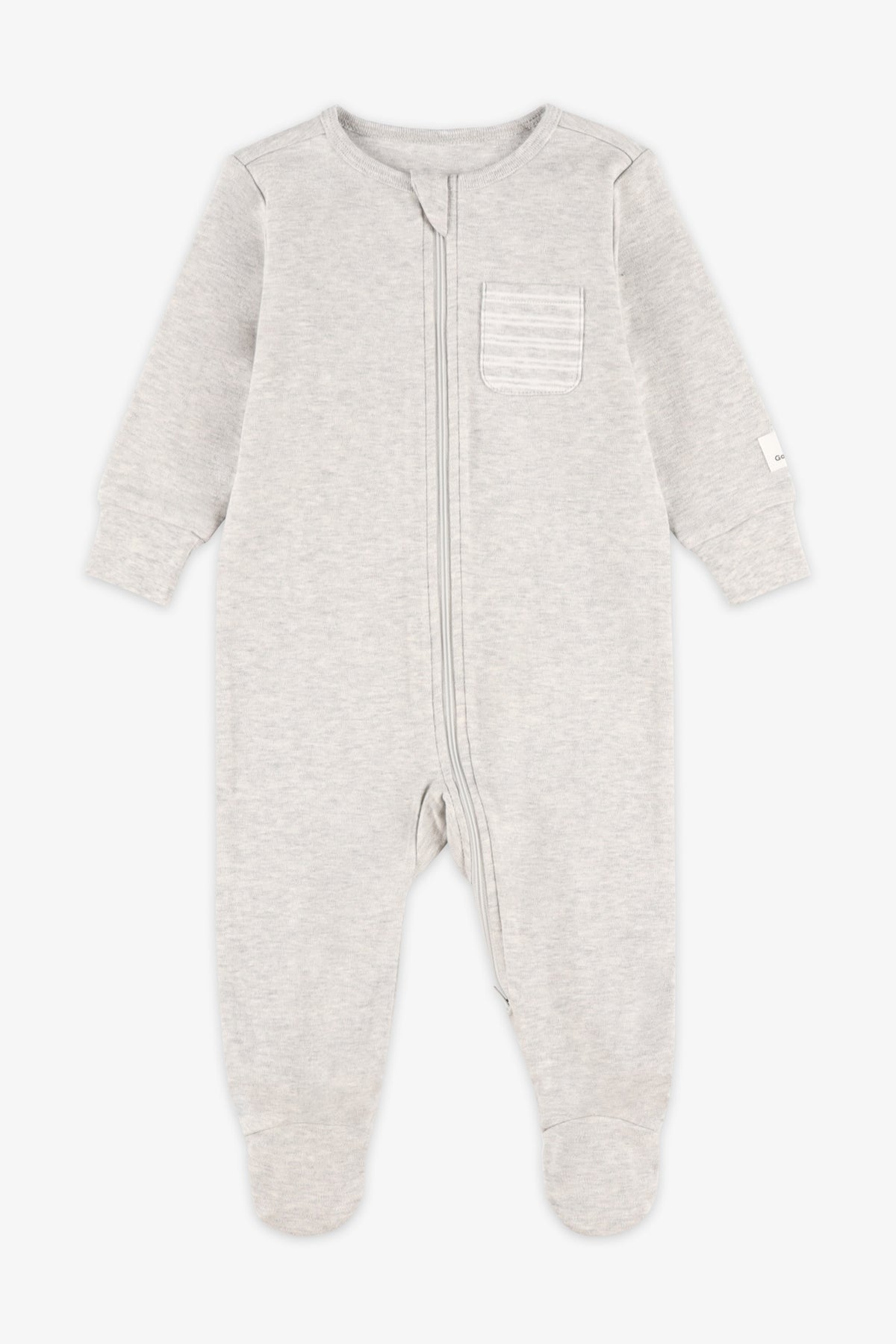 Pyjama 1-pièce coton bio, 2/30$ - Bébé && GRIS MIXTE