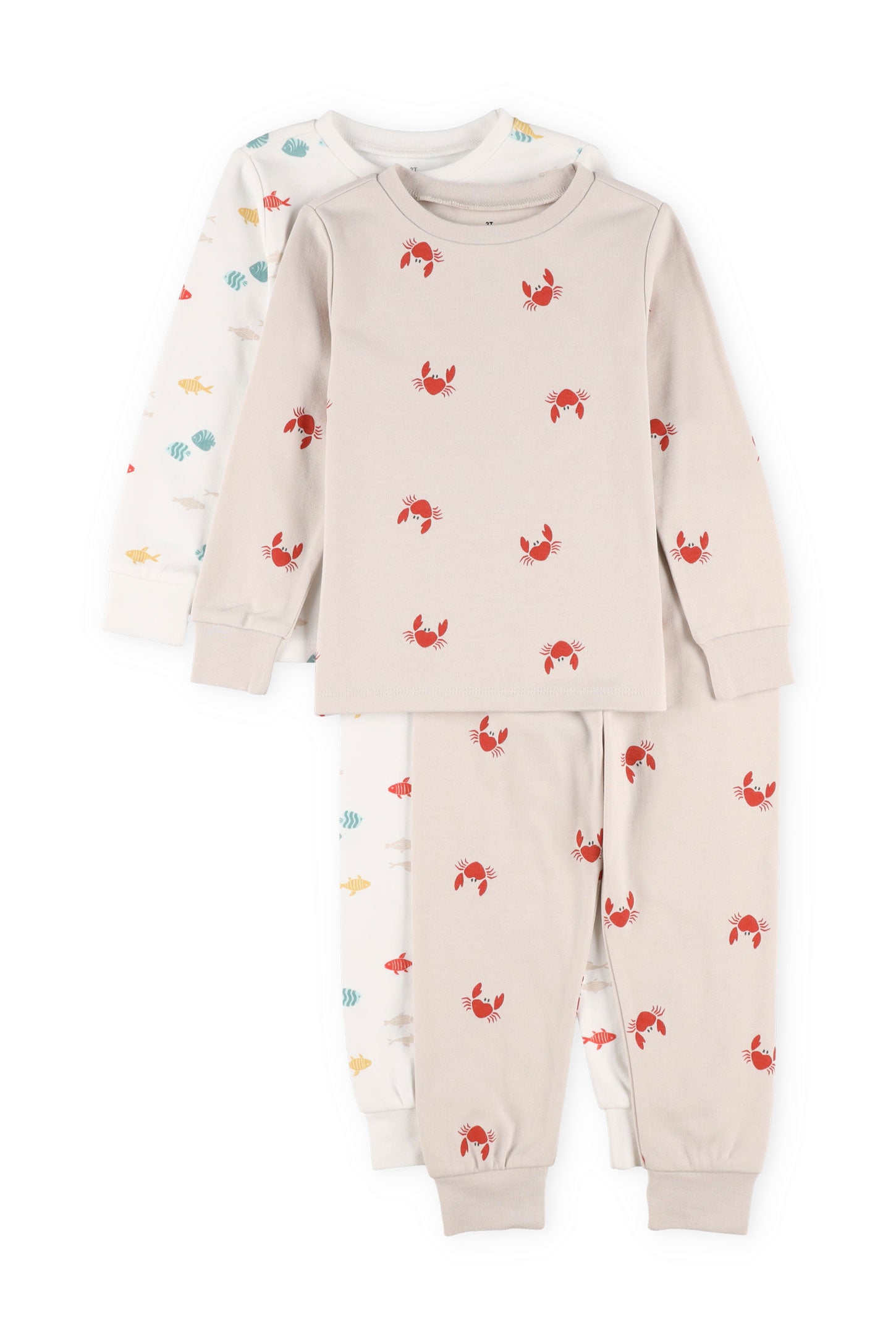 Lot de 2 ensembles 2-pièces, 2T-3T - Bébé garçon && BEIGE