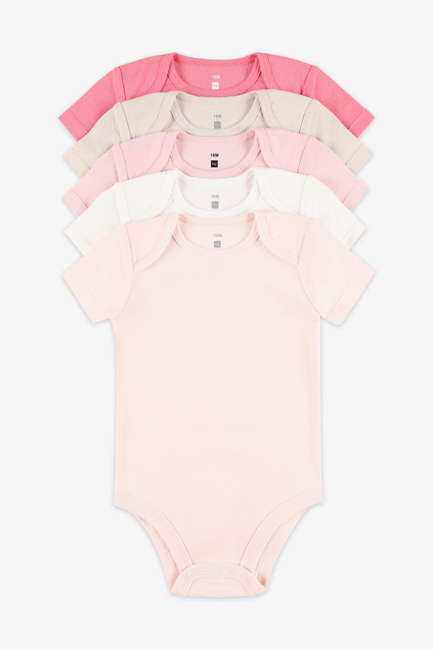 Lot de 5 cache-couches - Bébé && ROSE