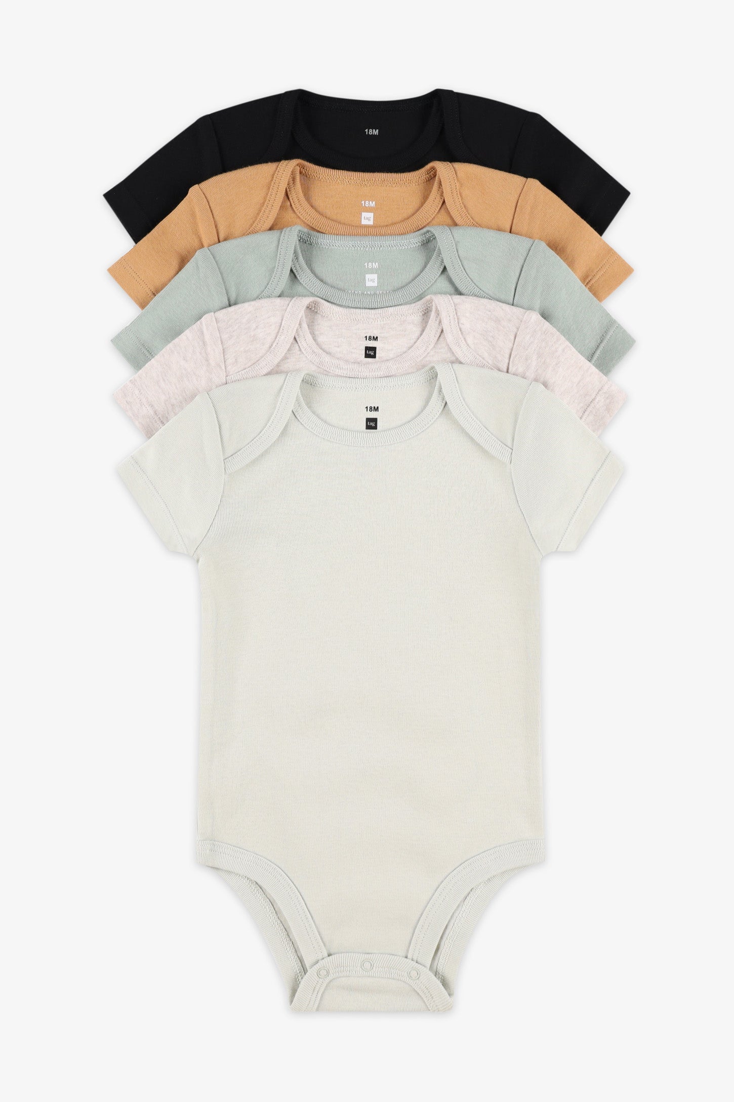 Lot de 5 cache-couches - Bébé && VERT