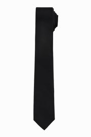 Cravate unie en polyester – Ado && NOIR