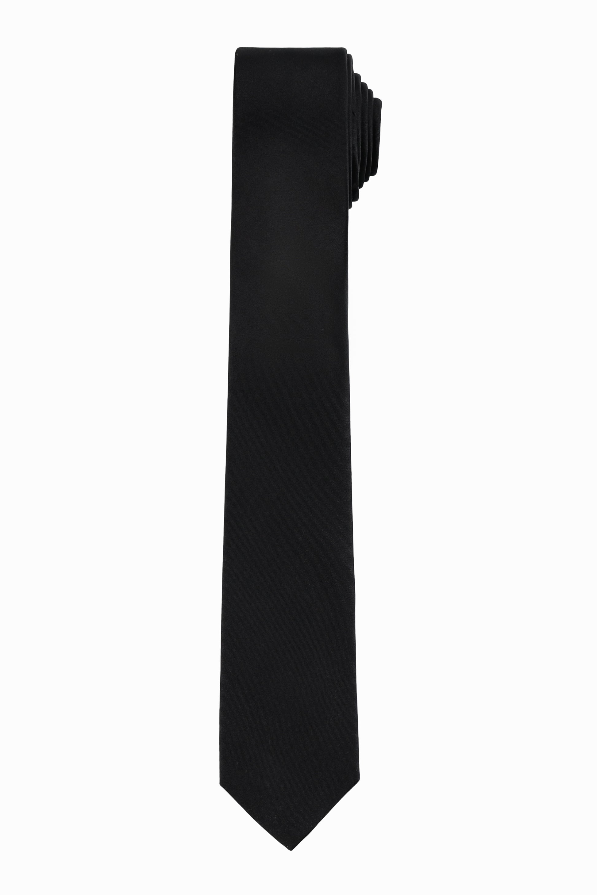 Cravate unie en polyester – Ado && NOIR