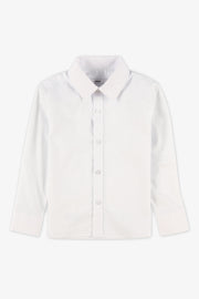 Chemise à manches longues unie - Enfant garçon && BLANC