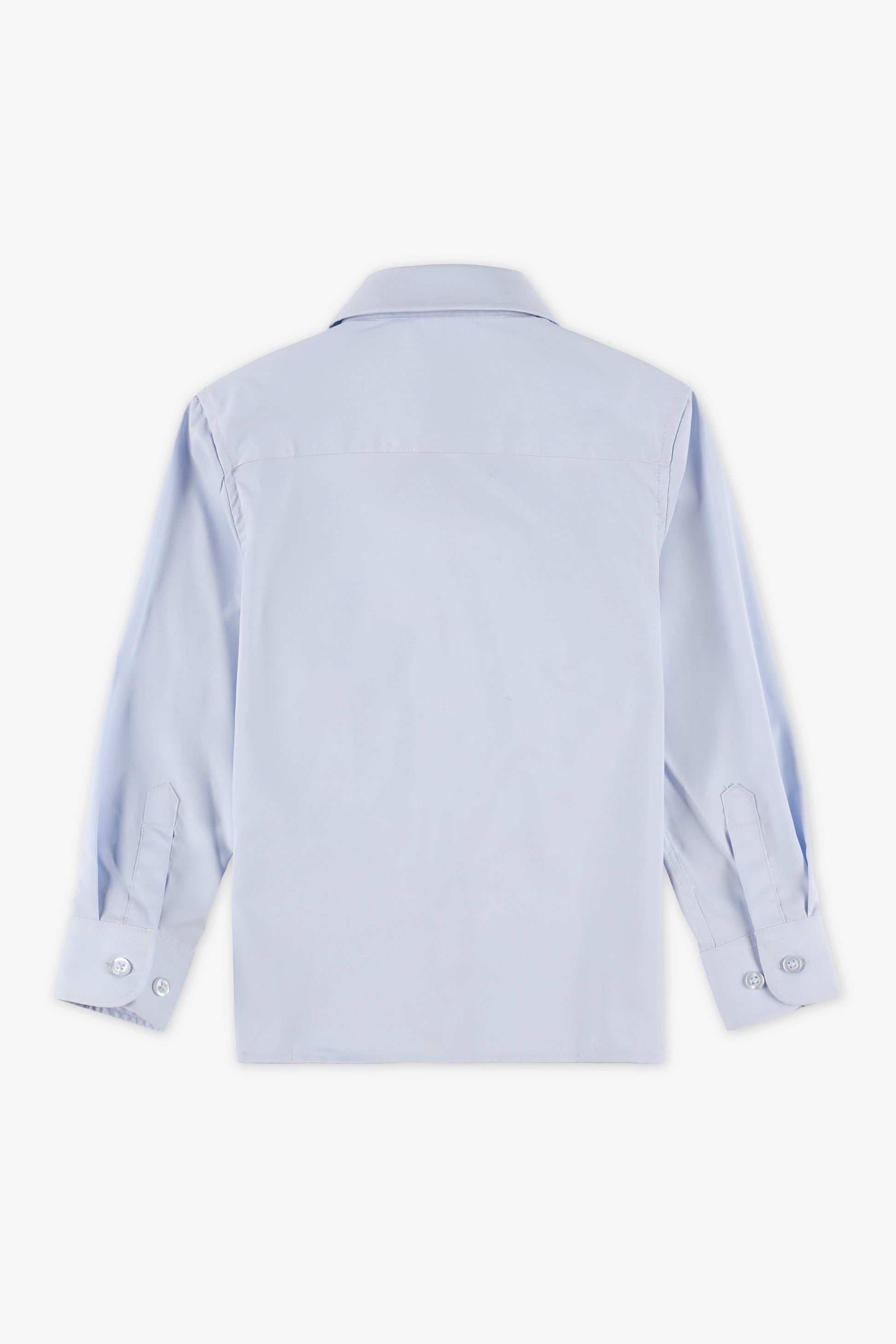 Chemise à manches longues unie - Enfant garçon && BLEU CLAIR
