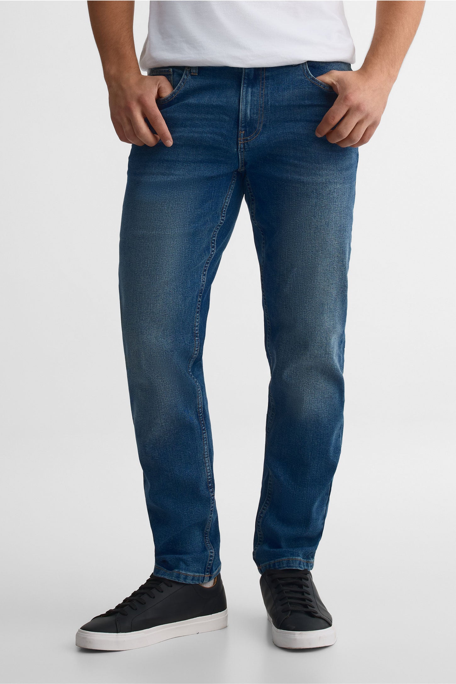 Pantalon en denim 5 poches && DENIM MOYEN