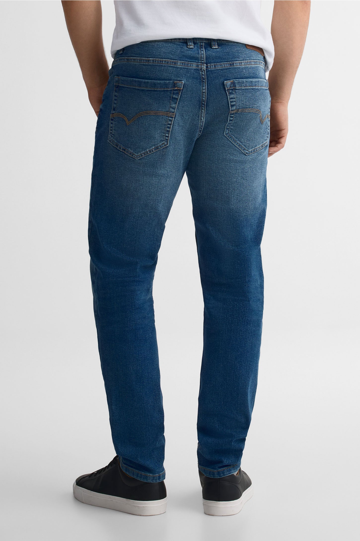 Pantalon en denim 5 poches && DENIM MOYEN