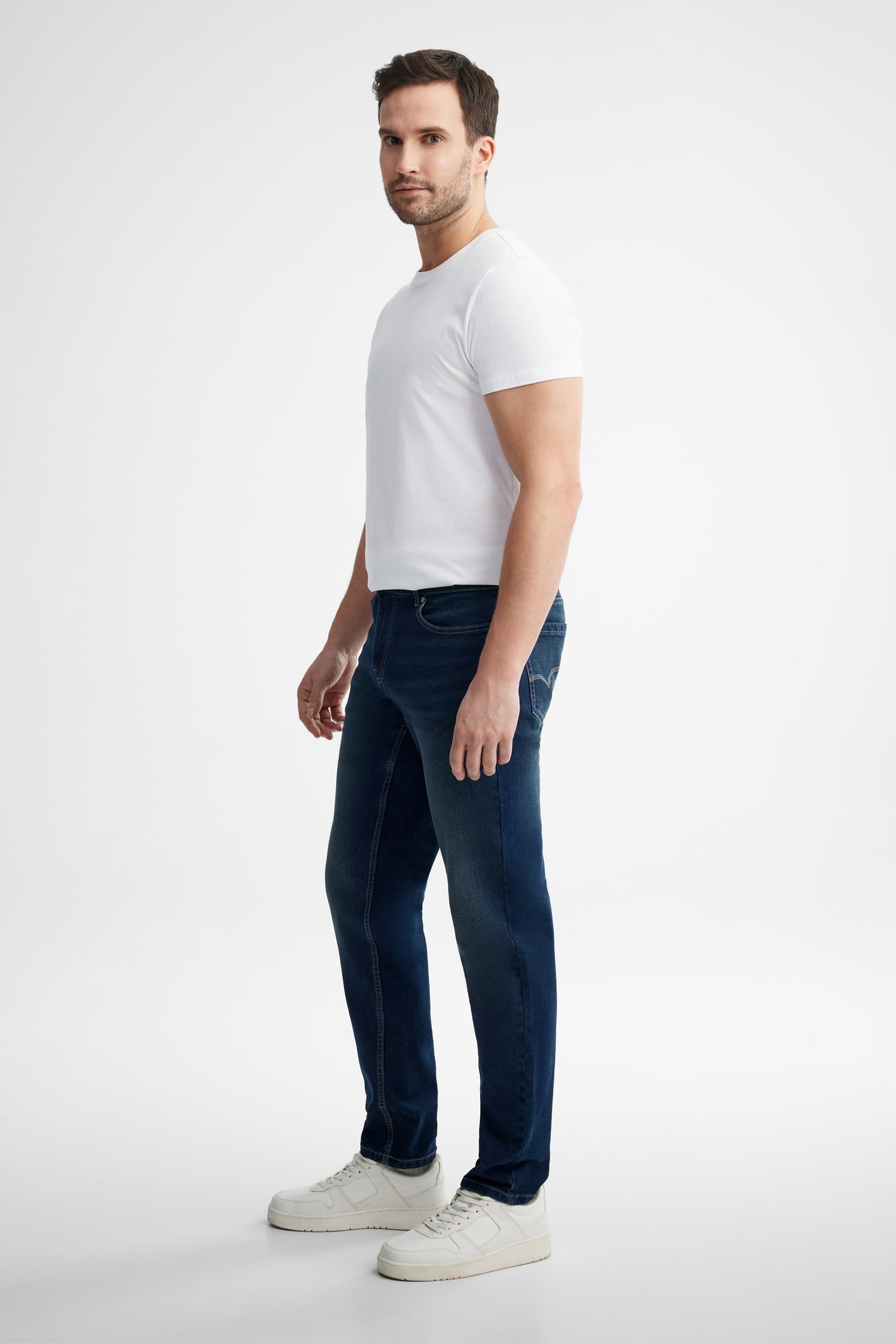 Jeans 5 poches coupe confort - Homme && INDIGO