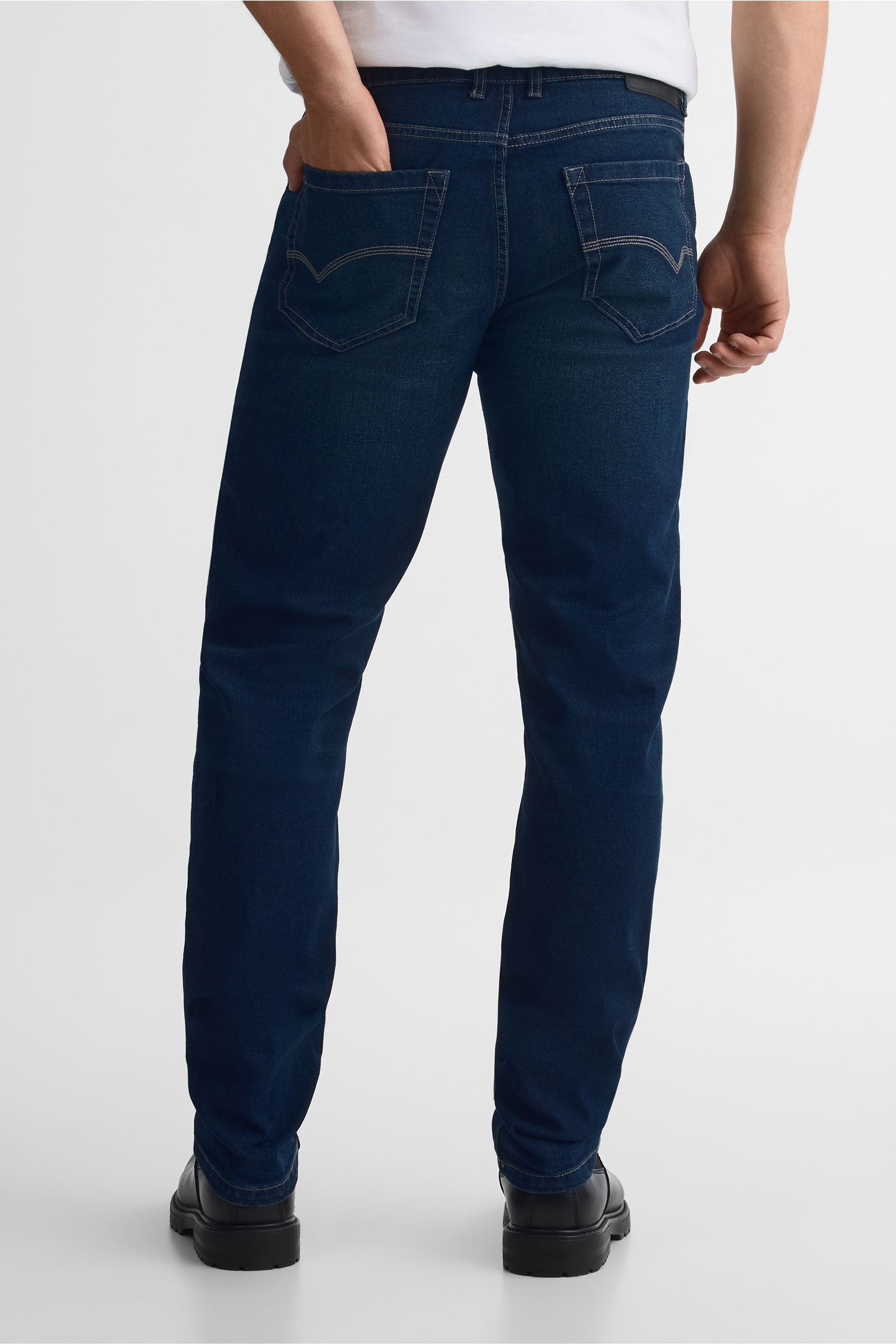 Pantalon en denim 5 poches - Homme, Relax Fit && INDIGO