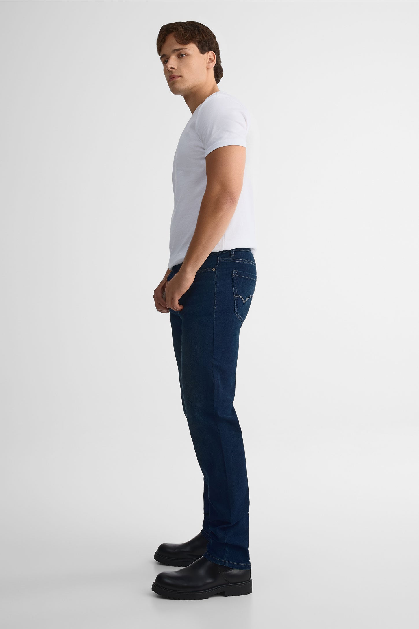 Pantalon en denim 5 poches - Homme, Relax Fit && INDIGO
