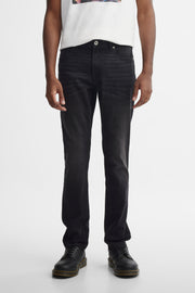 Jeans 5 poches coupe ajustée - Homme && CHARBON