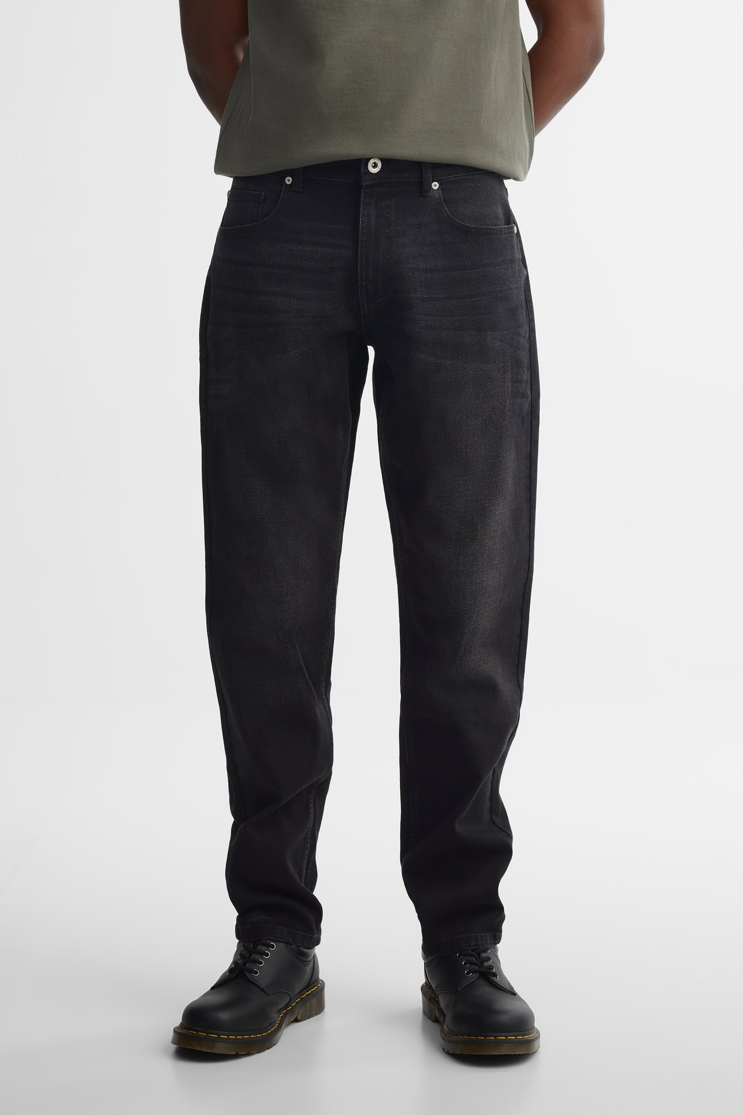 Jeans 5 poches coupe confort - Homme
 && CHARBON