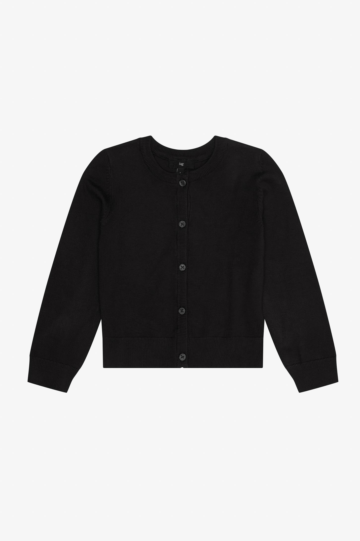 Cardigan tricot - Enfant fille && NOIR