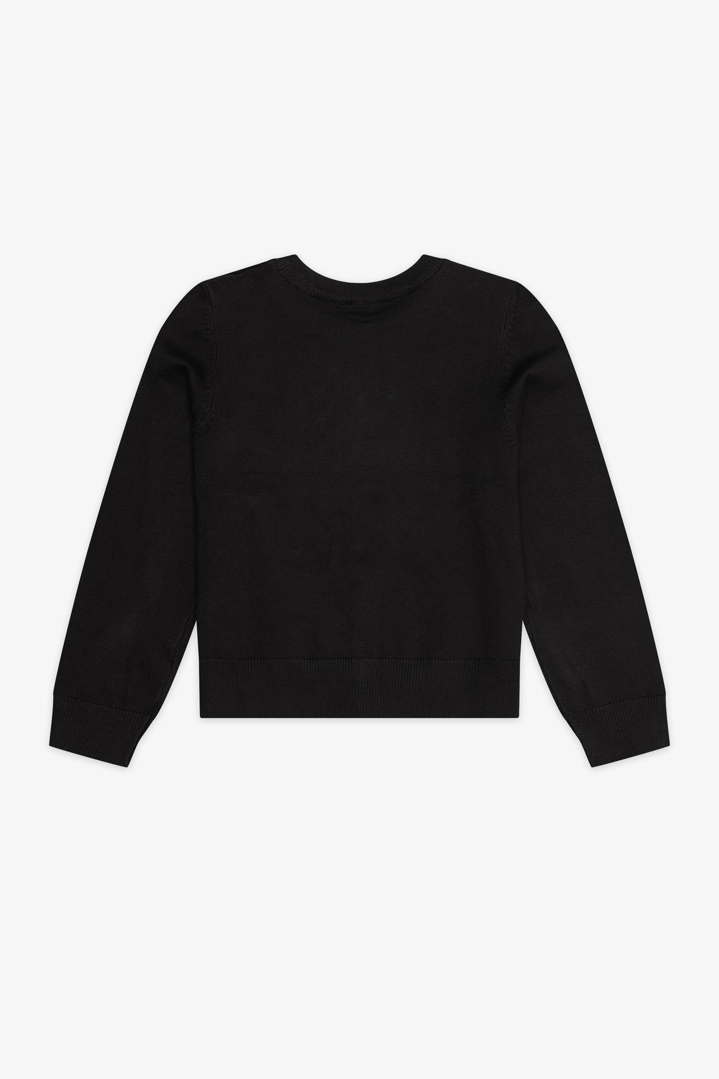 Cardigan tricot - Enfant fille && NOIR