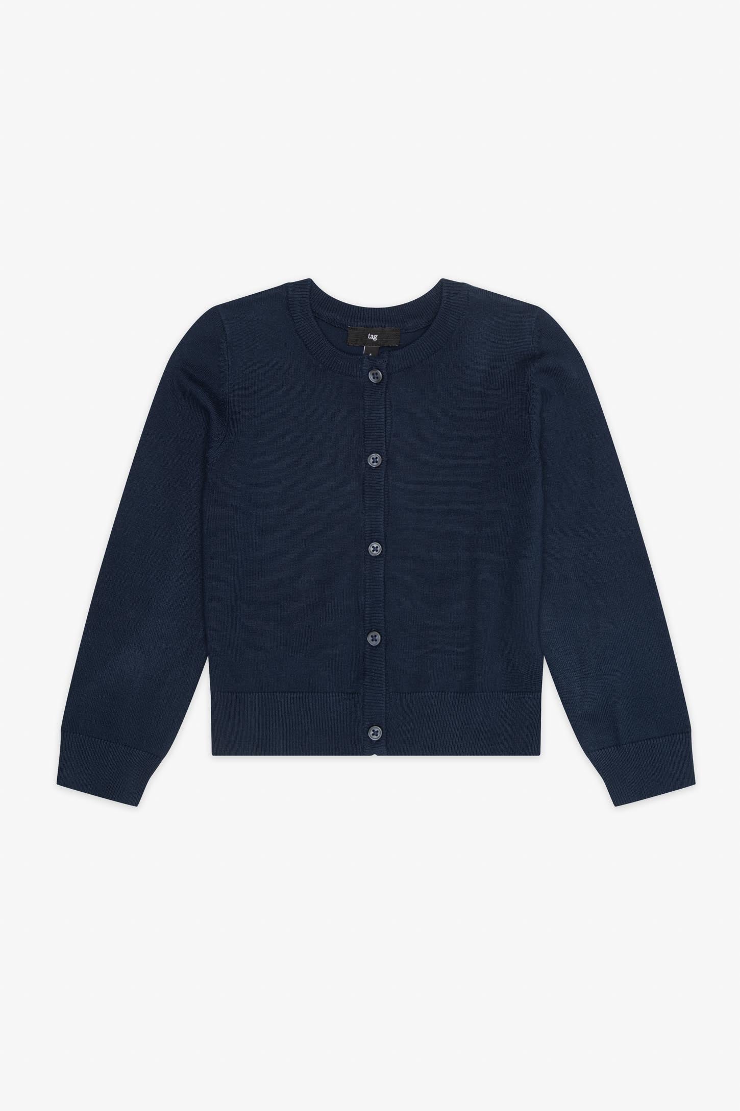 Cardigan tricot - Enfant fille && MARIN