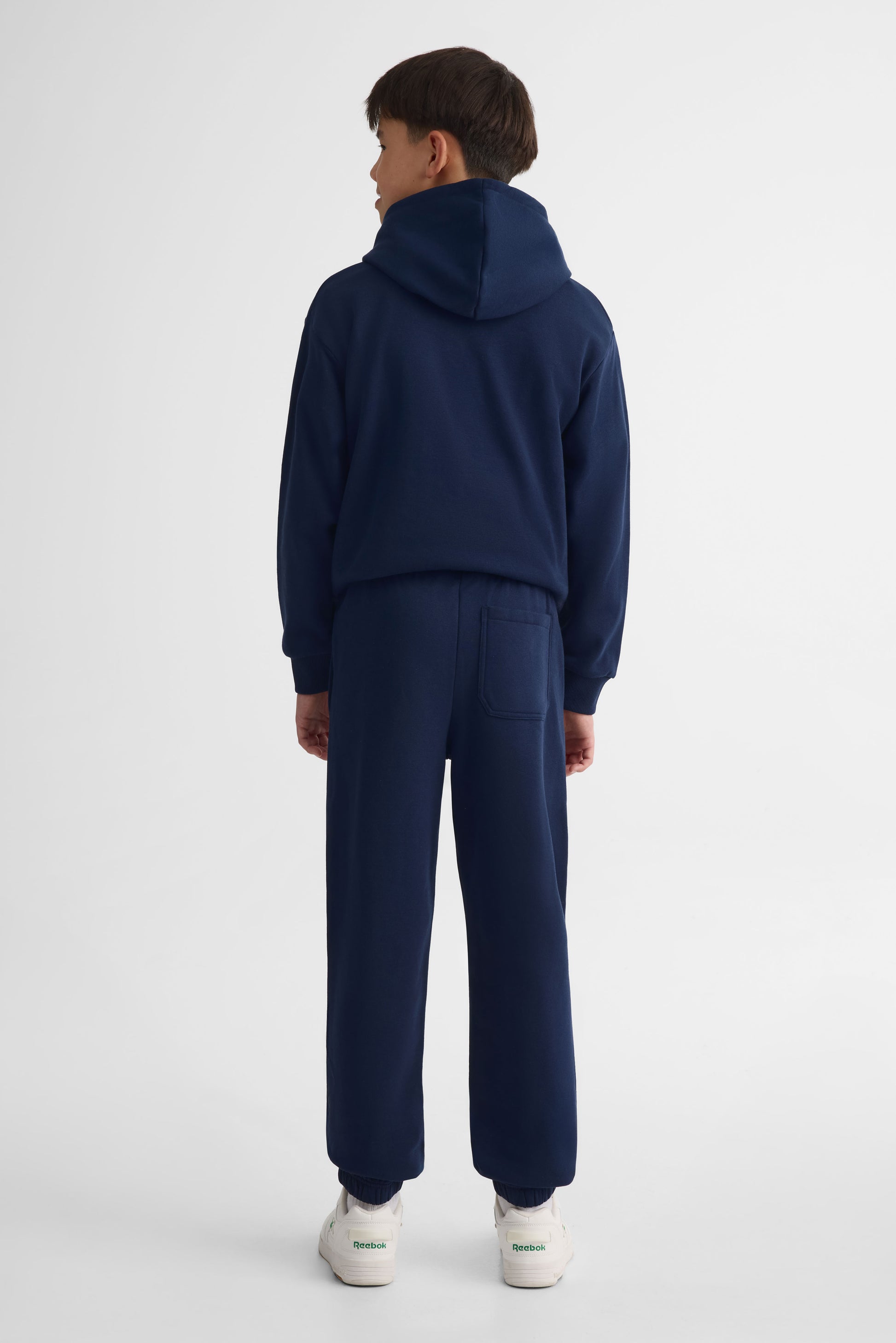 Pantalon jogger élastique en coton - Ado garçon && MARIN