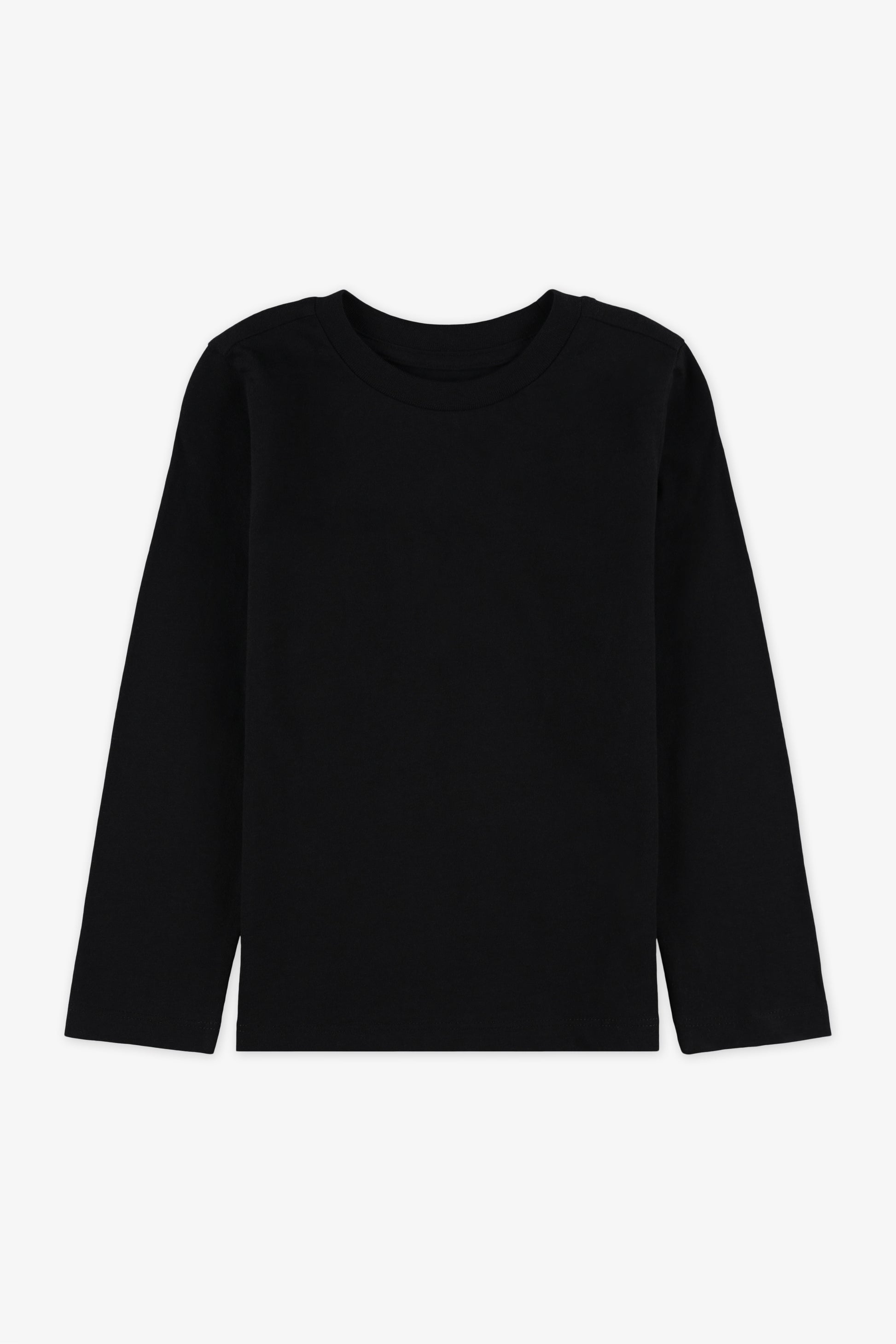 Chandail à manches longues en jersey - Bébé && NOIR