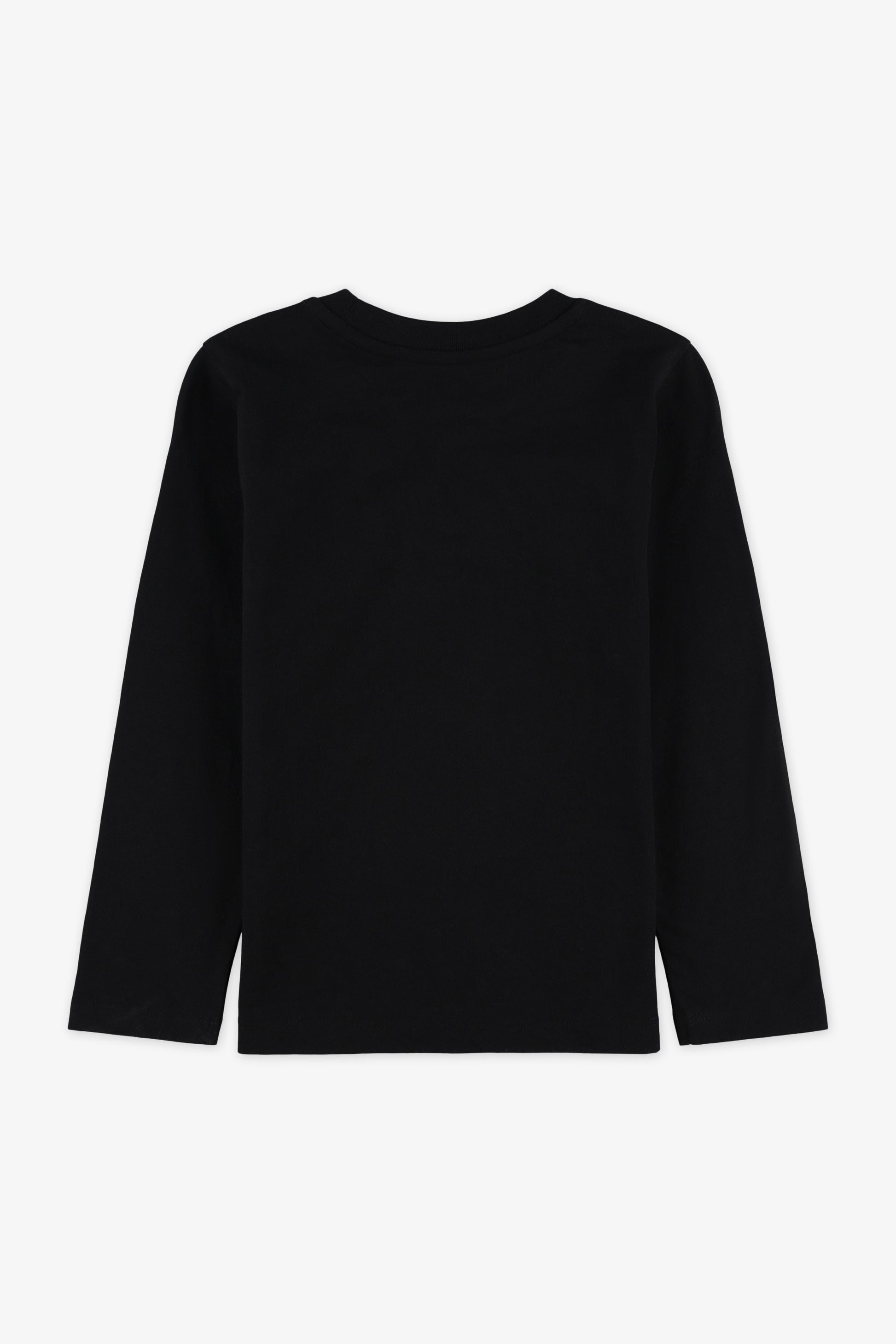 Chandail à manches longues en jersey - Bébé && NOIR
