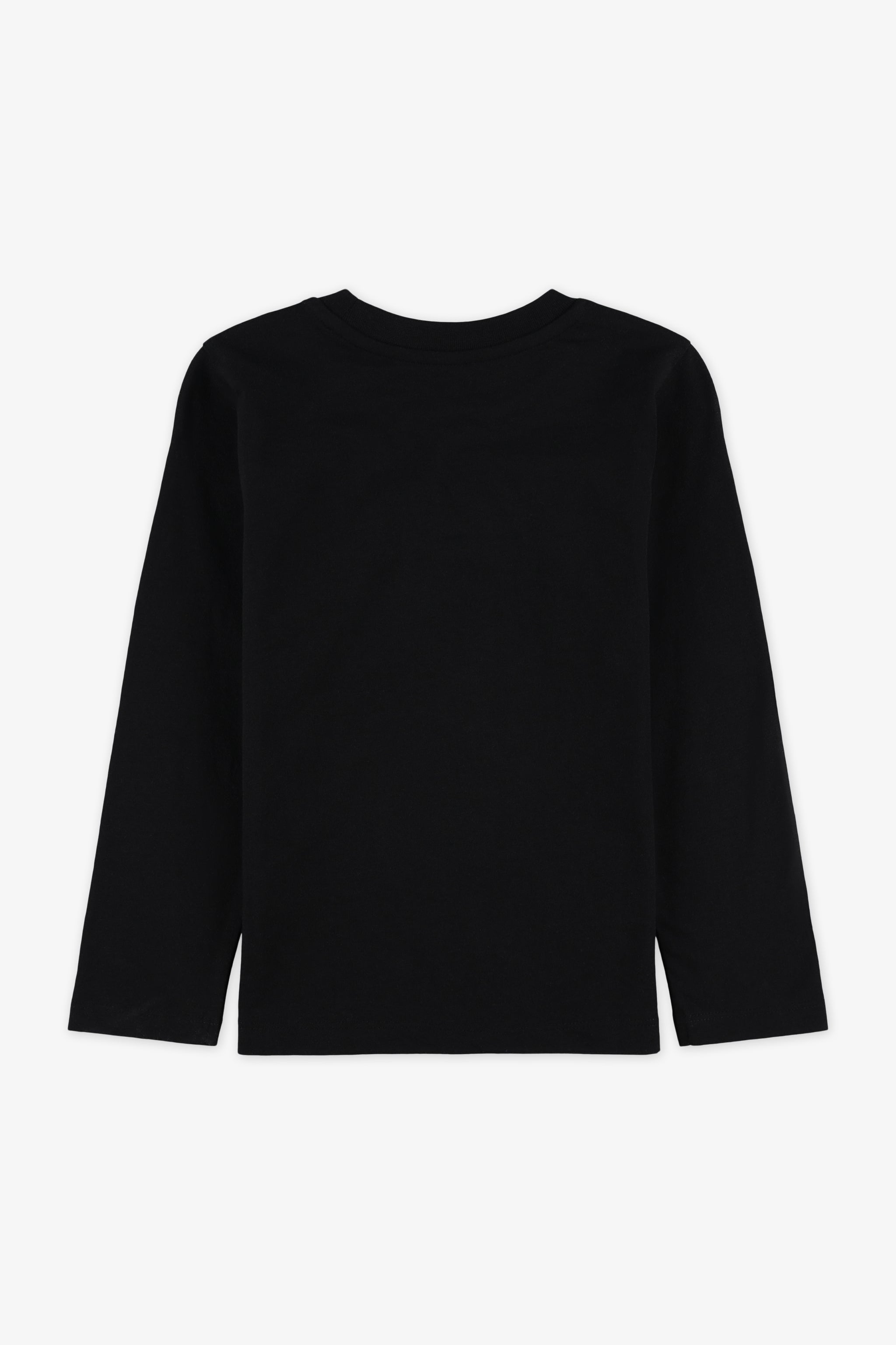 Chandail à manches longues en jersey - Bébé && NOIR