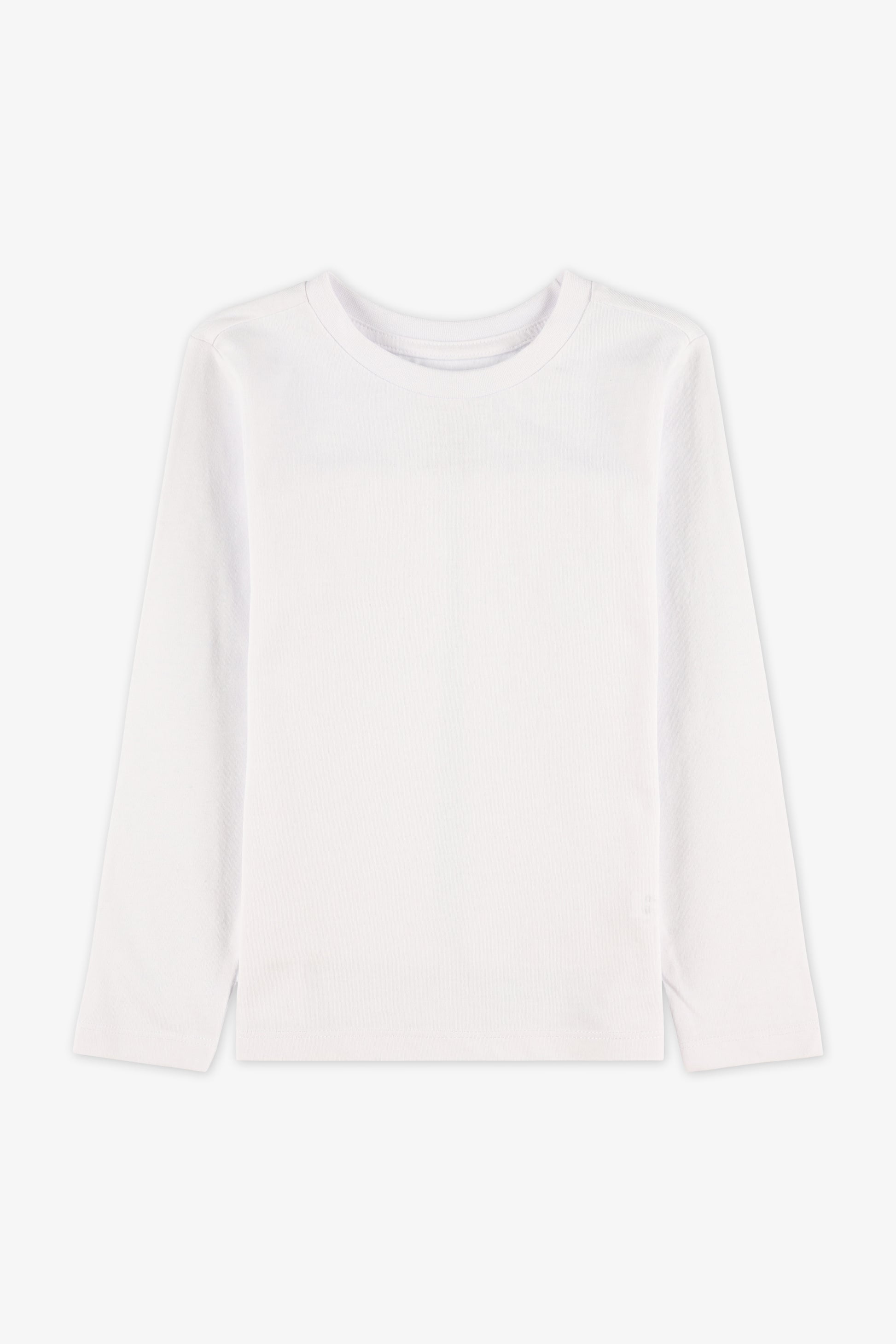 Chandail à manches longues en jersey - Bébé && BLANC