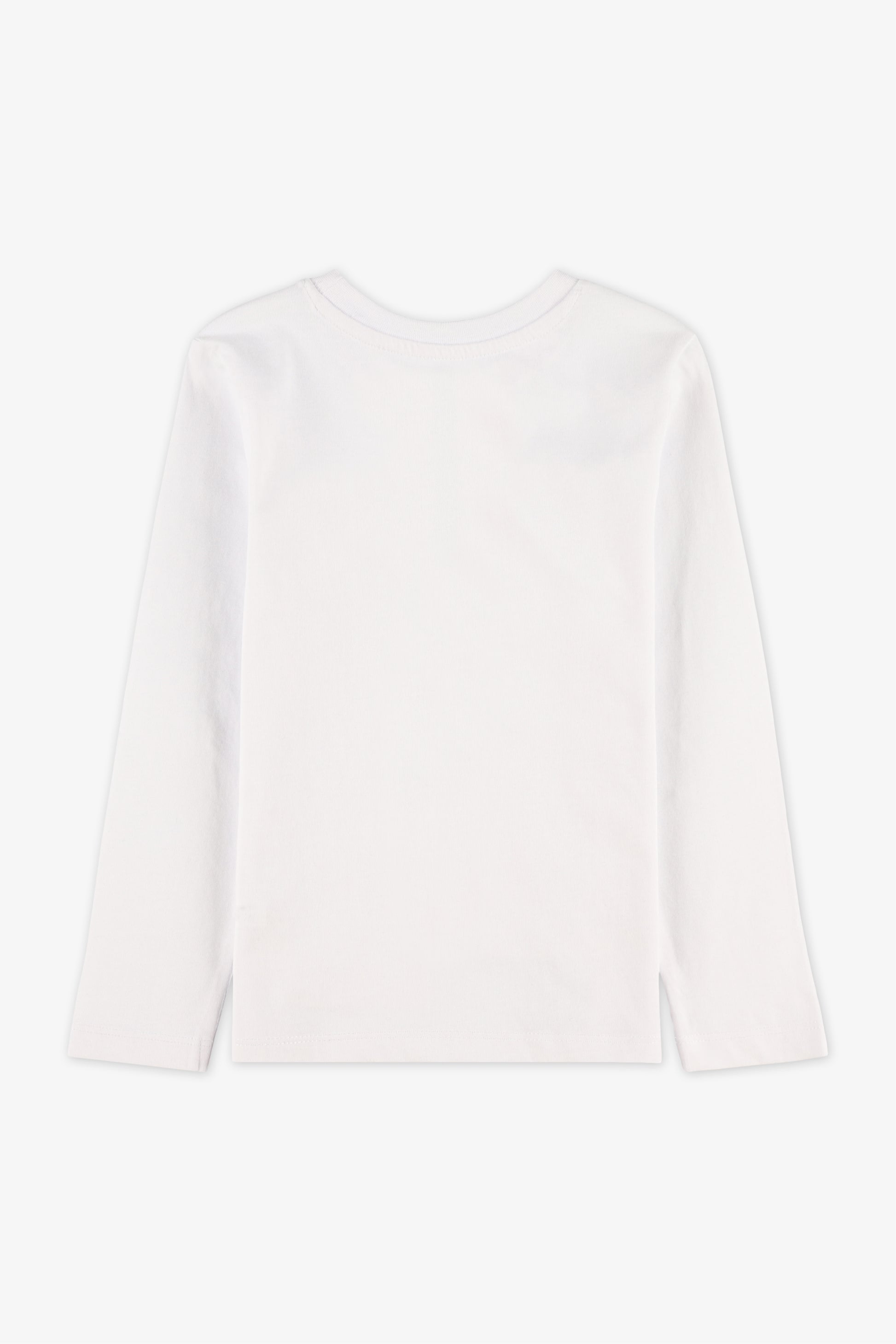 Chandail à manches longues en jersey - Bébé && BLANC