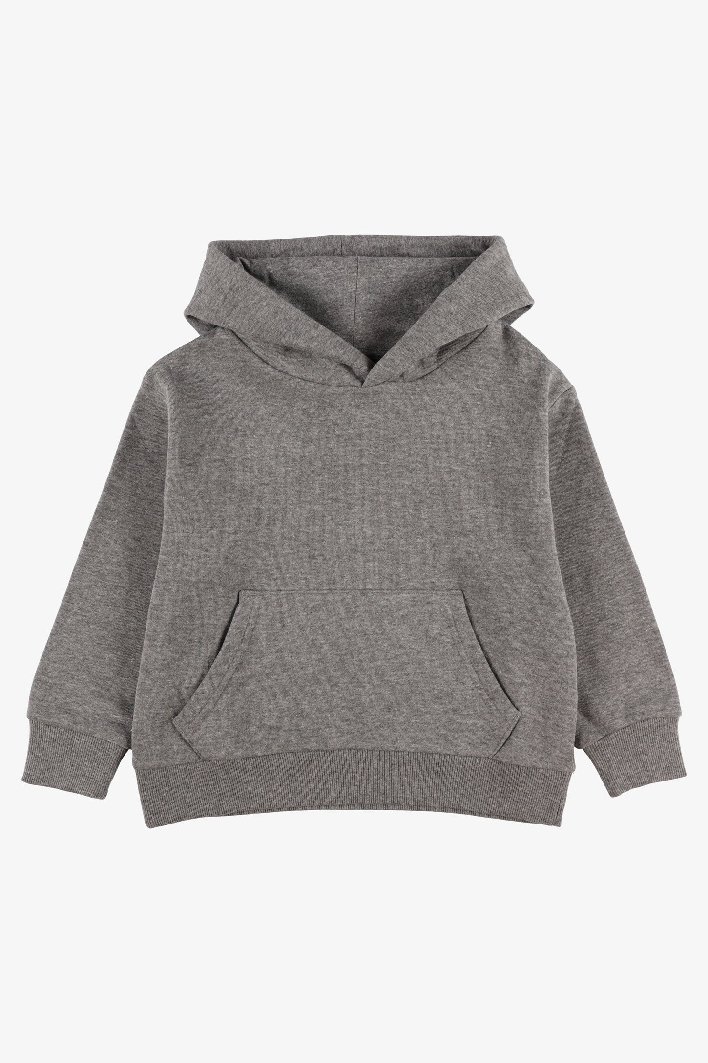 Chandail à capuchon coton ouaté - Enfant garçon && GRIS MIXTE