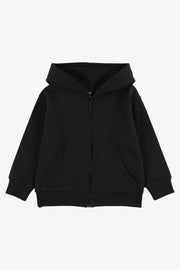 Veste à capuchon coton ouaté - Enfant garçon && NOIR