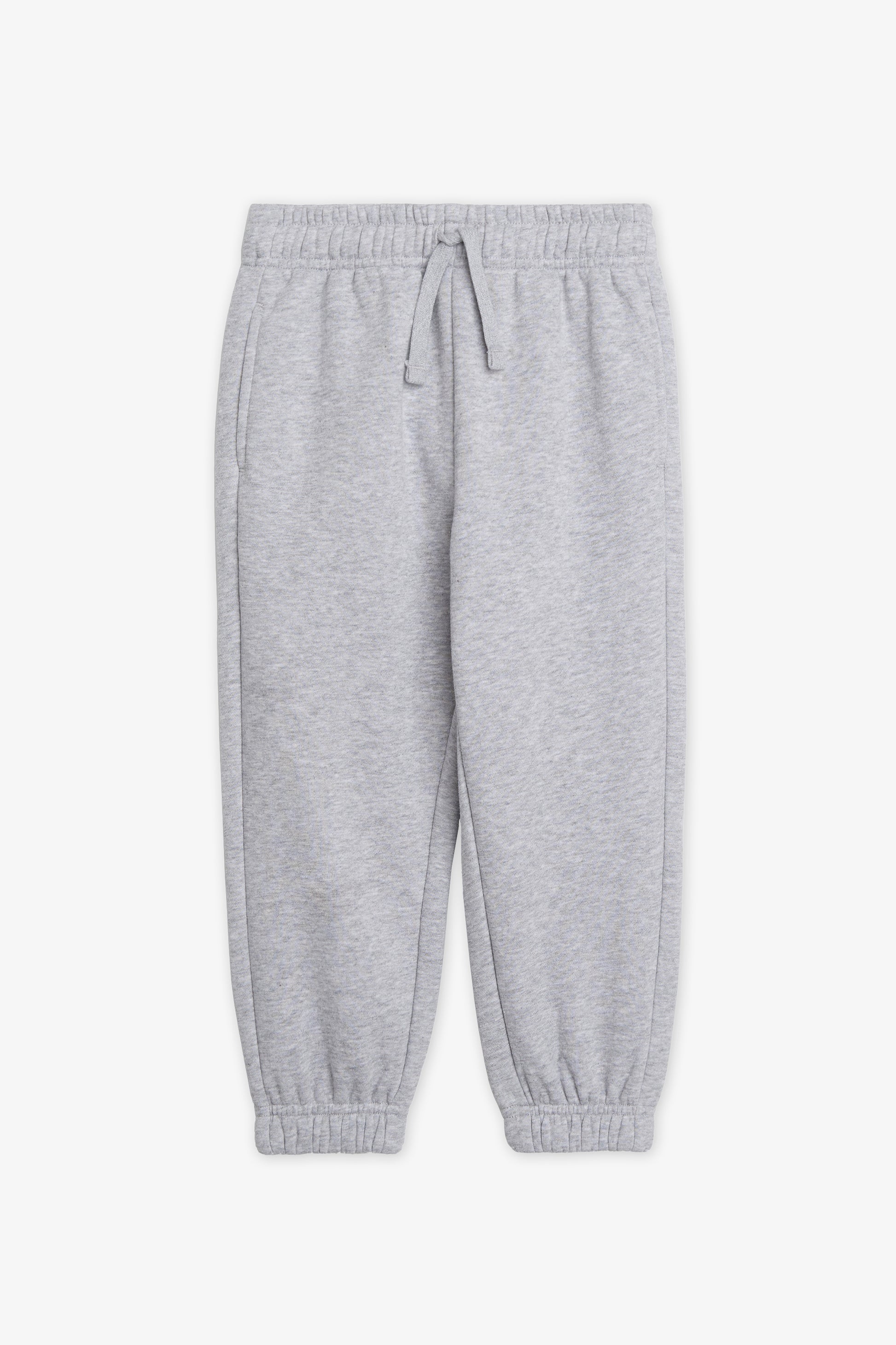 Pantalon jogger coton ouaté - Enfant garçon && MIX GRIS CLAIR