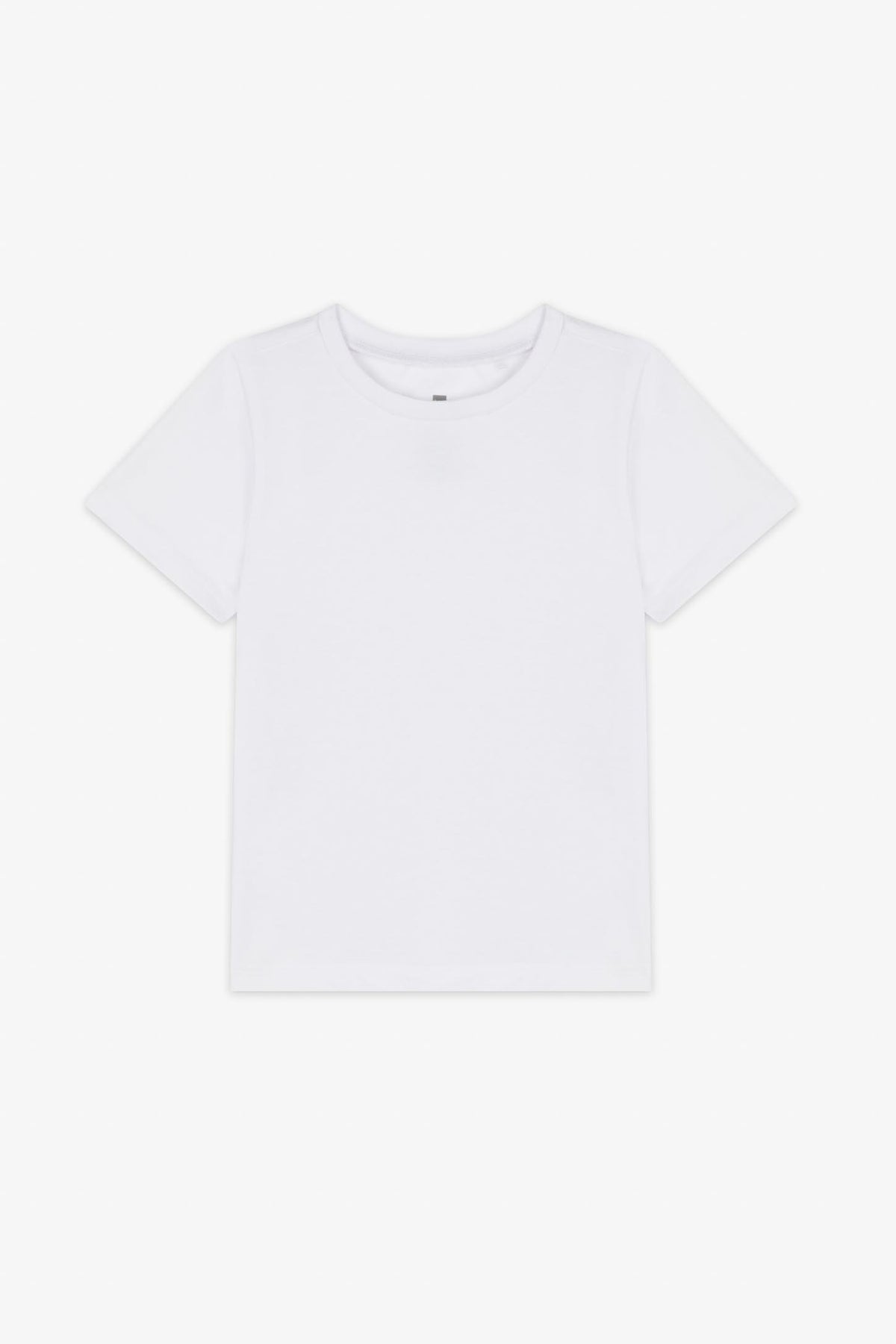 T-shirt col rond coton, 2T-3T - Bébé garçon && BLANC