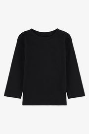 Chandail M/longues col rond en jersey - Bébé garço && NOIR