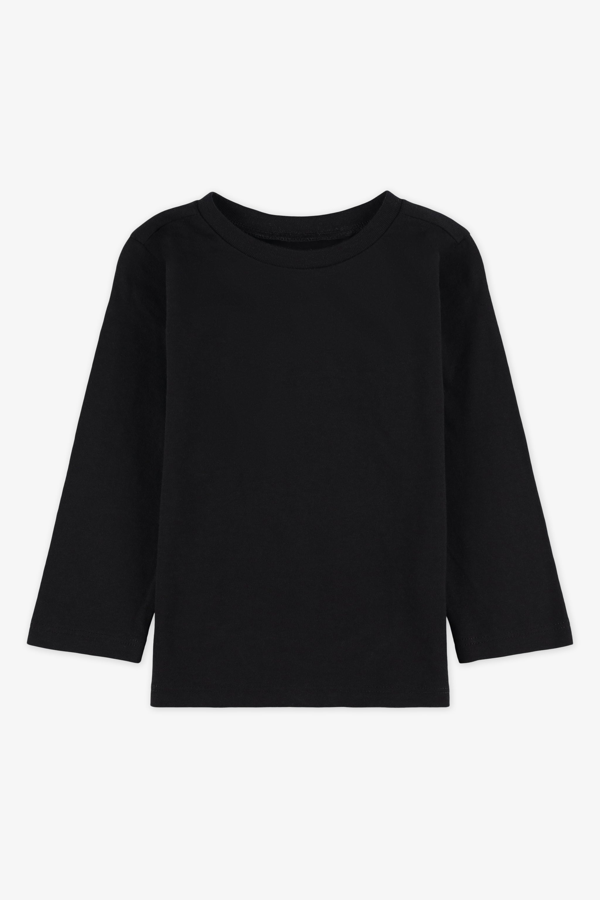 Chandail M/longues col rond en jersey - Bébé garço && NOIR