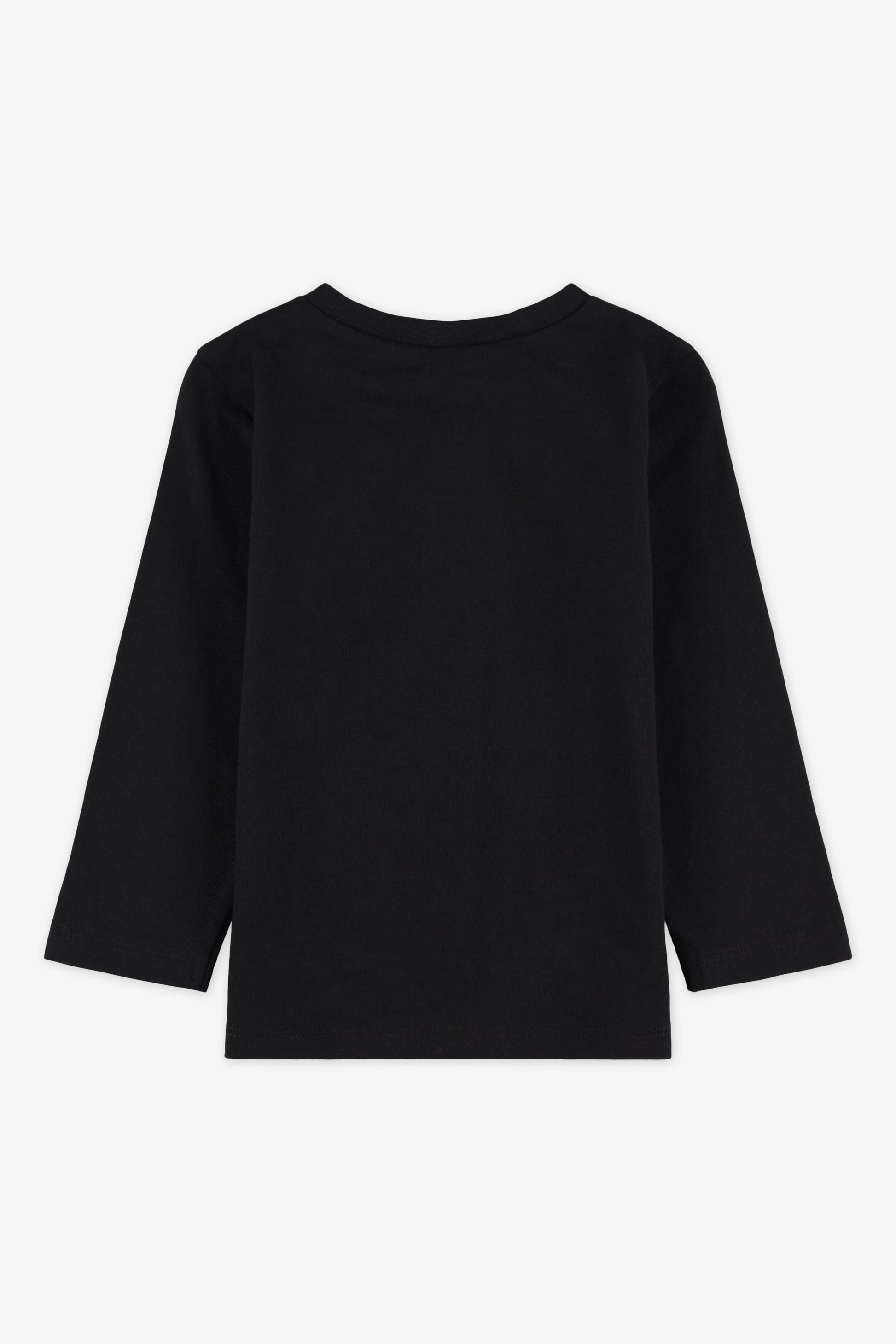 Chandail M/longues col rond en jersey - Bébé garço && NOIR