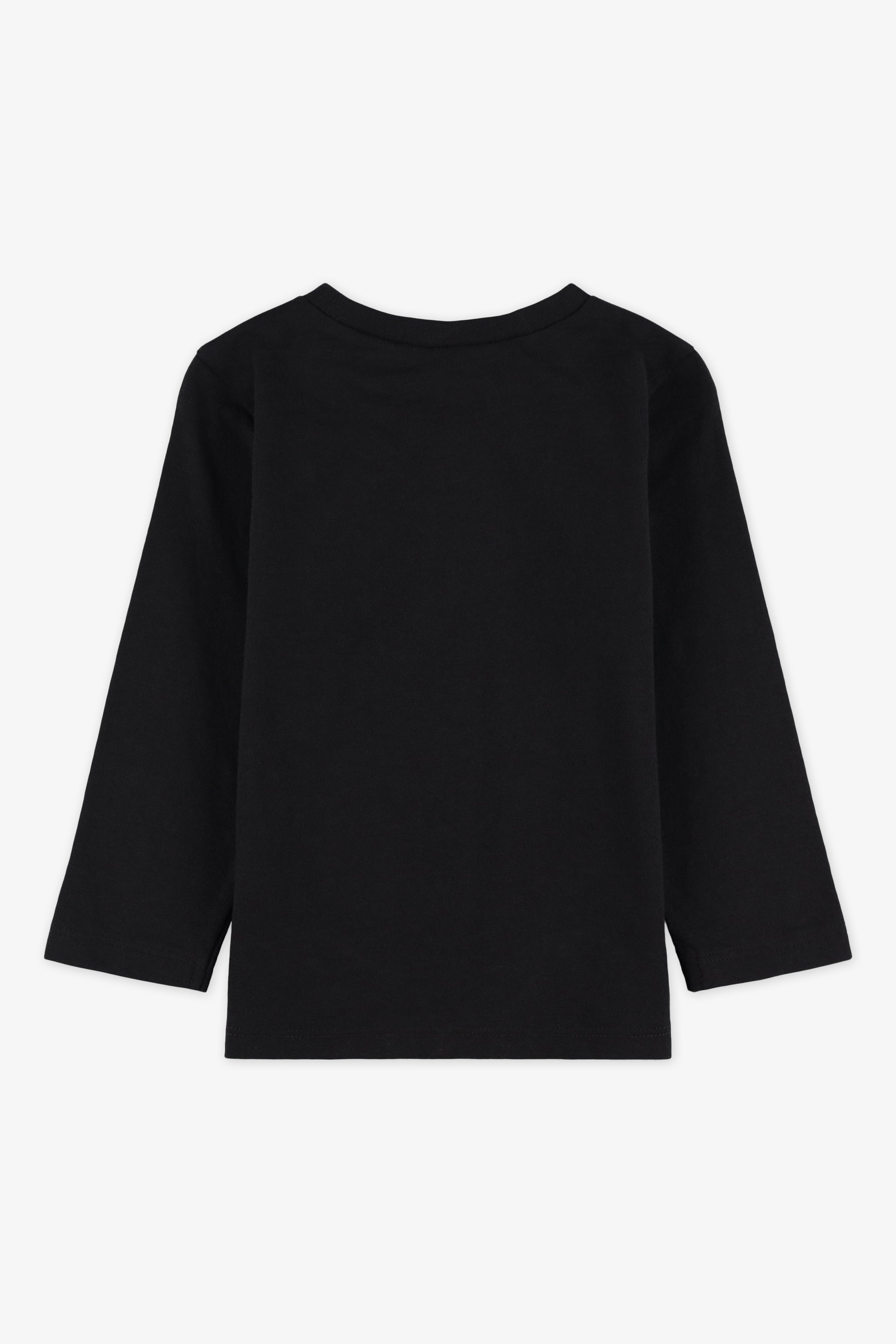 Chandail M/longues col rond en jersey - Bébé garço && NOIR