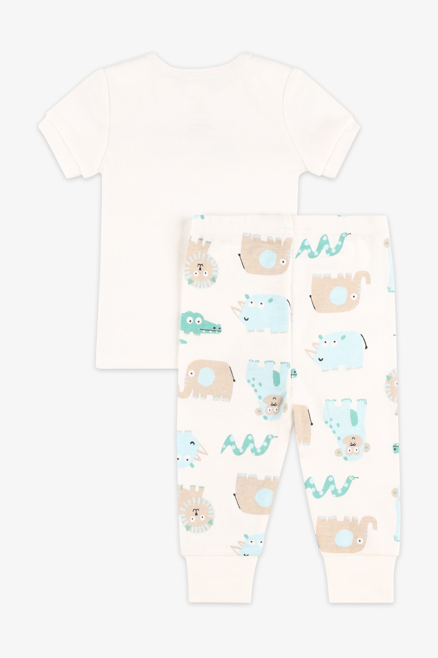 Ensemble 2-pièces coton bio, 2/30$ - Bébé garçon && VERT/MULTI