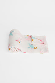 Couverture mousseline bambou et coton, 2/30$ - Bébé && ROSE MULTI