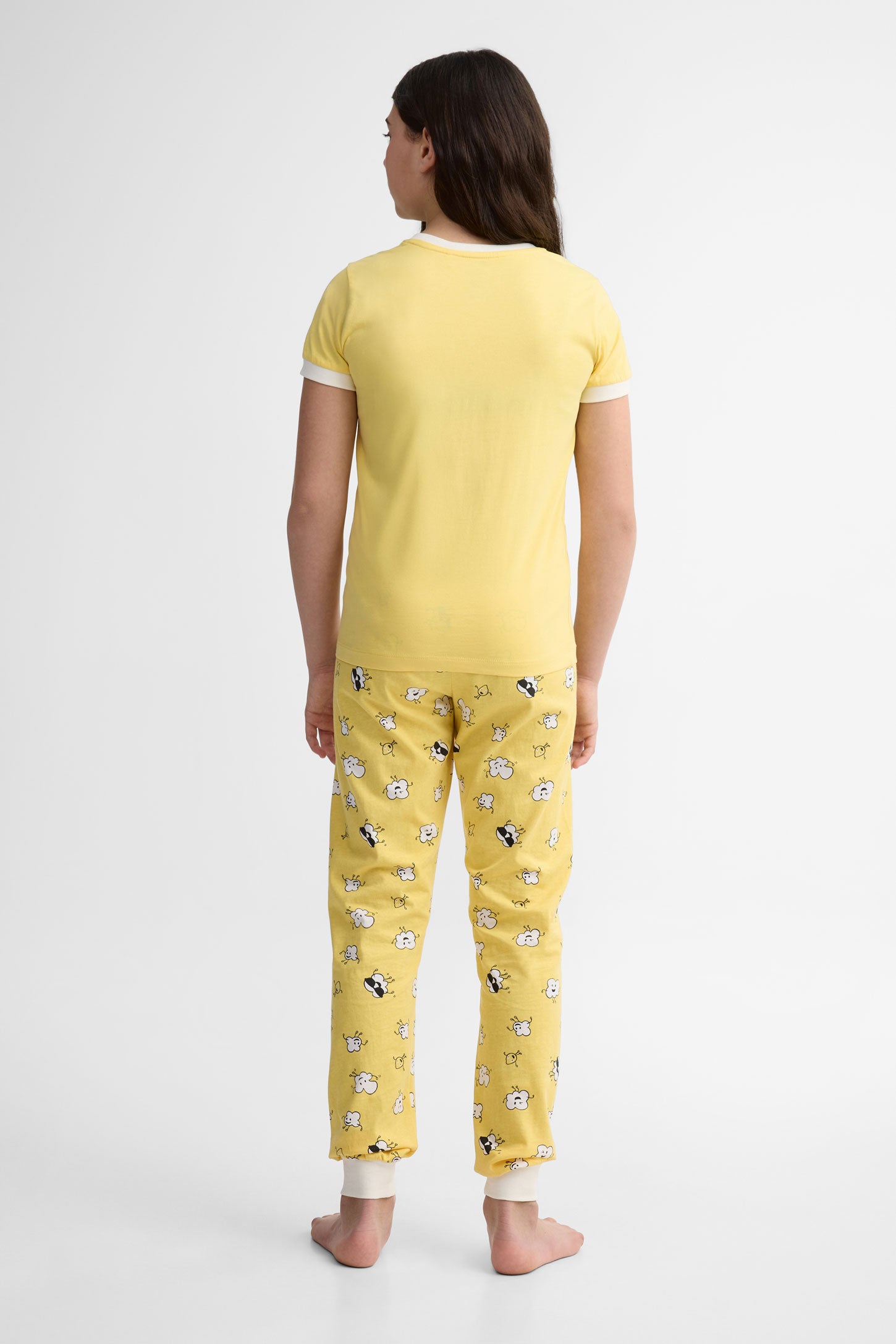 Pyjama 2-pièces imprimé phosphorescent, 2/40$ - Ado fille && JAUNE
