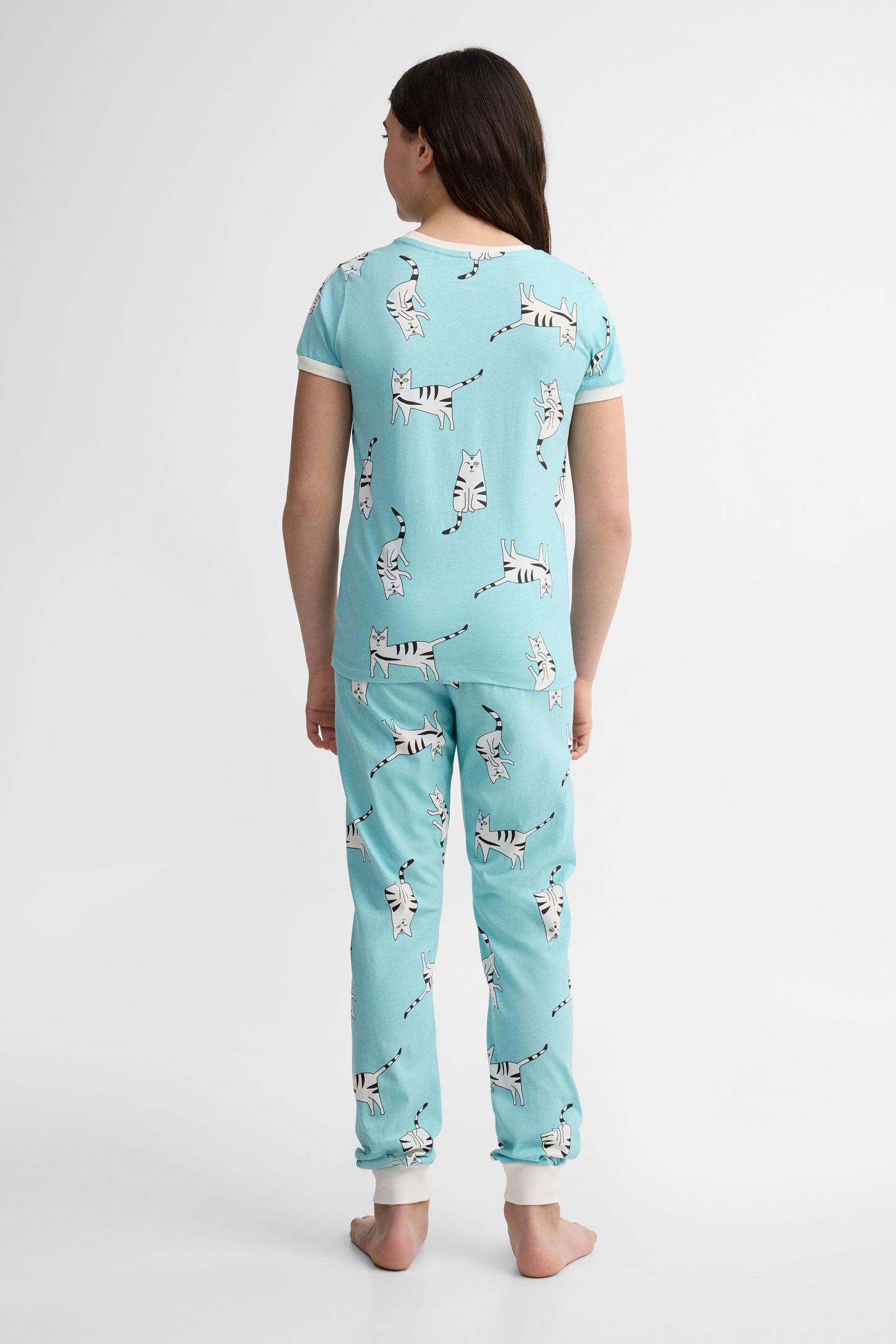 Pyjama 2-pièces imprimé phosphorescent, 2/40$ - Ado fille && TURQUOISE/MULTI