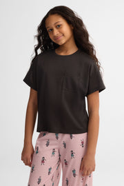 T-shirt pyjama - Ado fille && NOIR