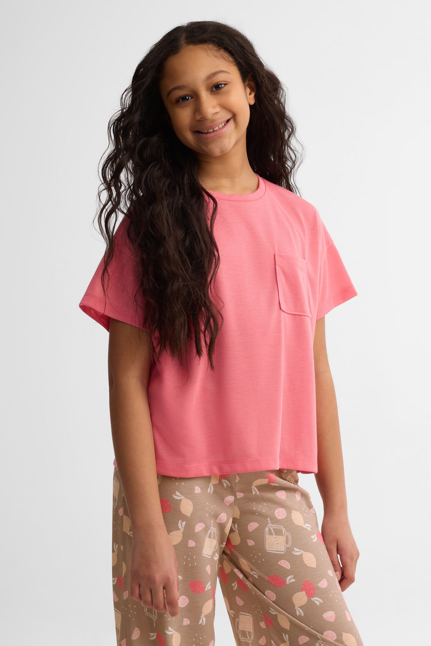 T-shirt pyjama - Ado fille && ROSE