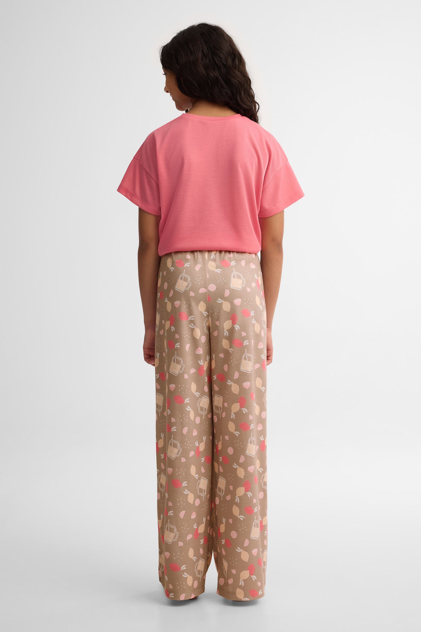 Pantalon pyjama jambe large imprimé - Ado fille && GRIS MULTI