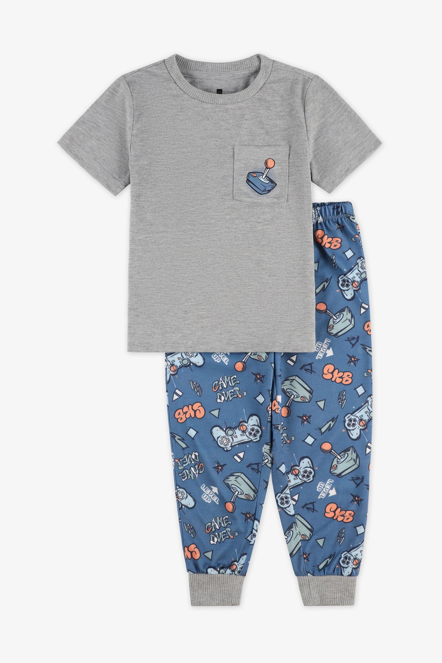 Pyjama 2-pièces, 2/35$ - Enfant garçon && GRIS MIXTE