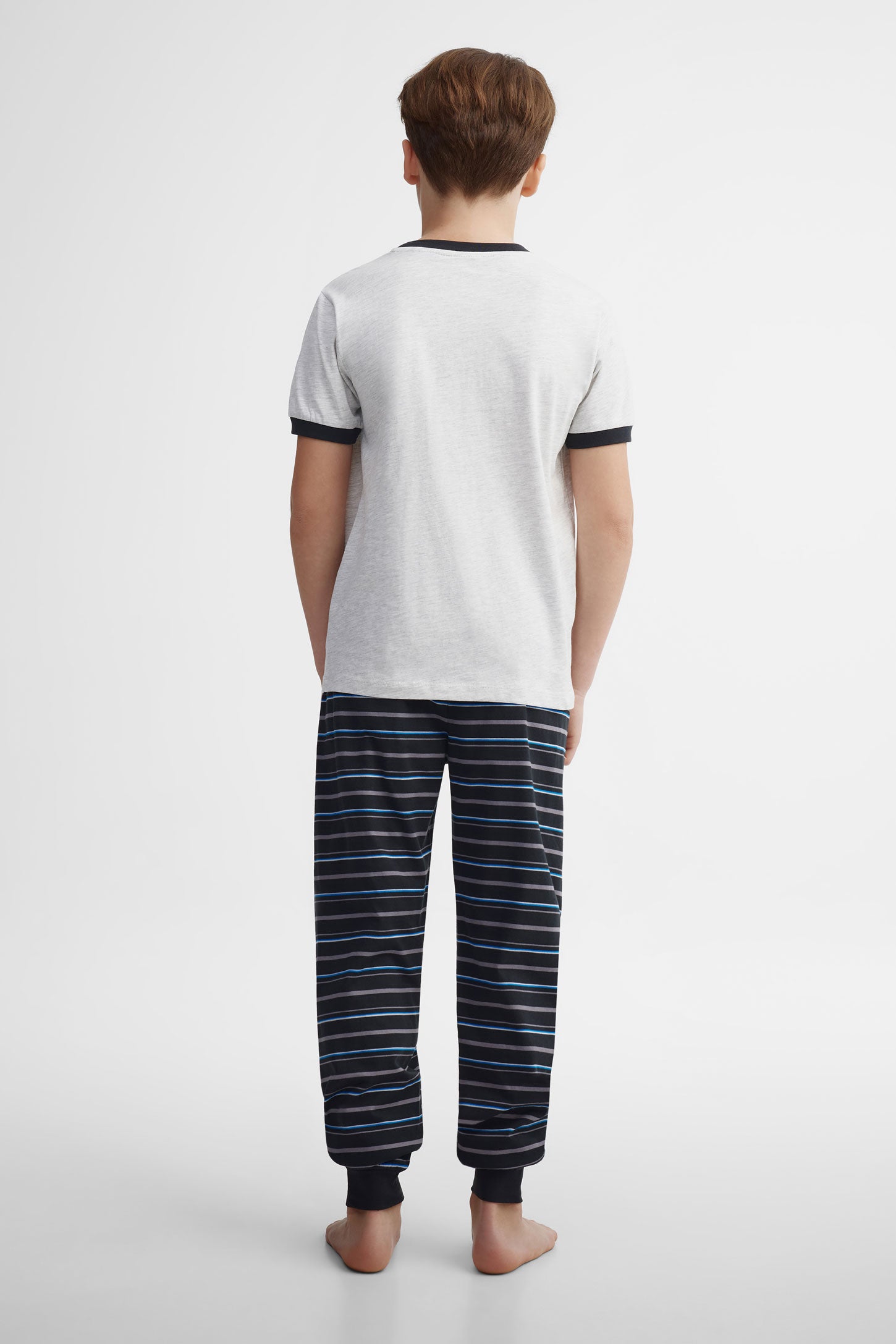 Pyjama 2-pièces en coton, 2/40$ - Ado garçon && GRIS MIXTE