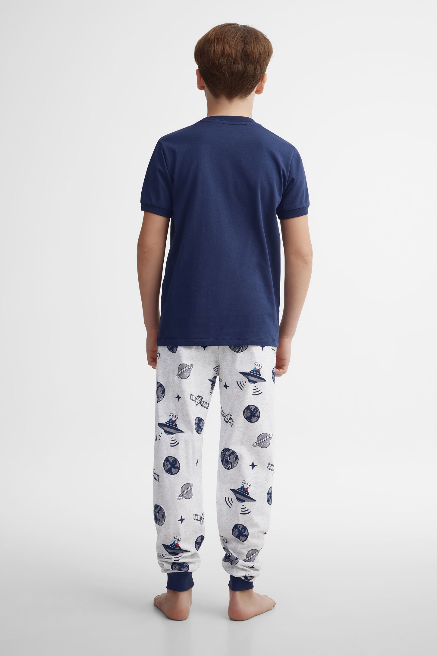 Pyjama 2-pièces en coton, 2/40$ - Ado garçon && BLEU MARINE