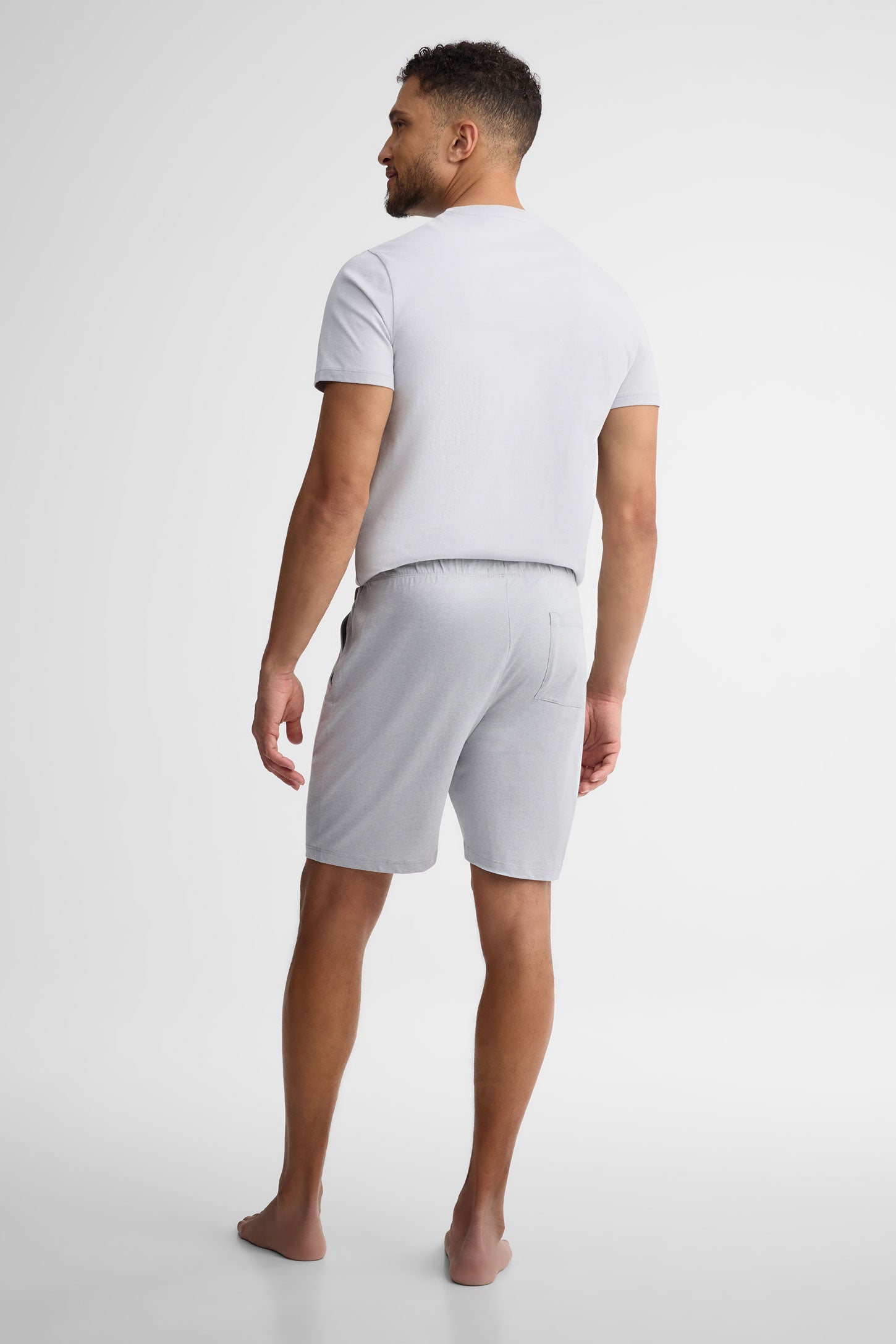 Short pyjama imprimé coton, 2/40$ - Homme && BLEU MIXTE