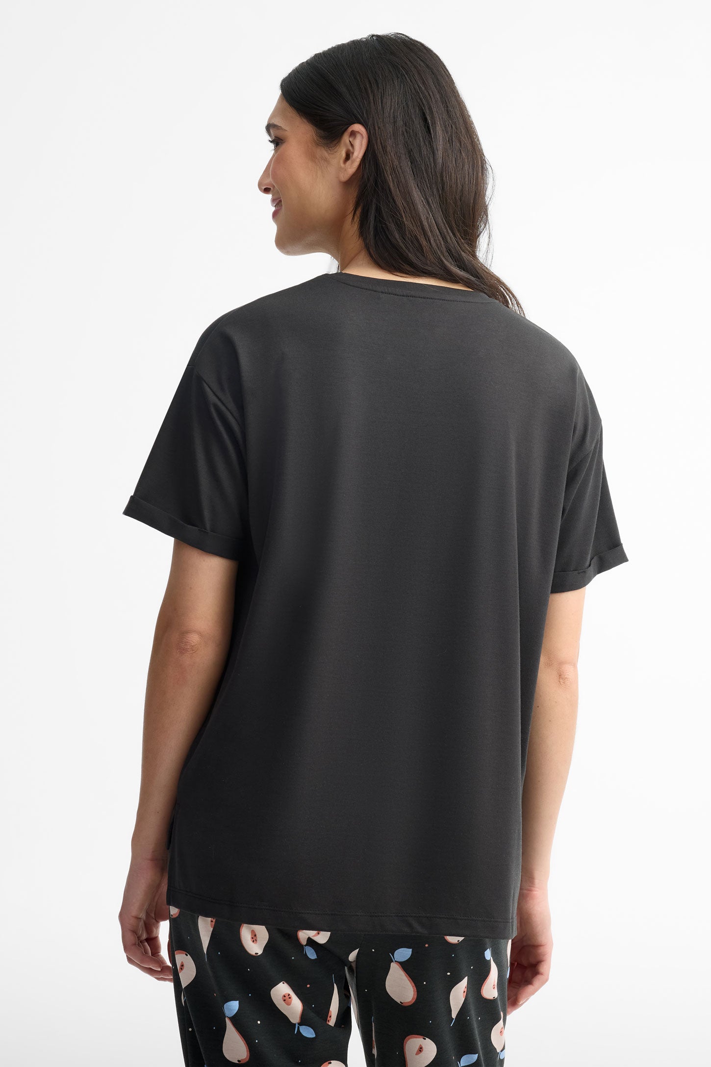 T-shirt pyjama - Femme && NOIR