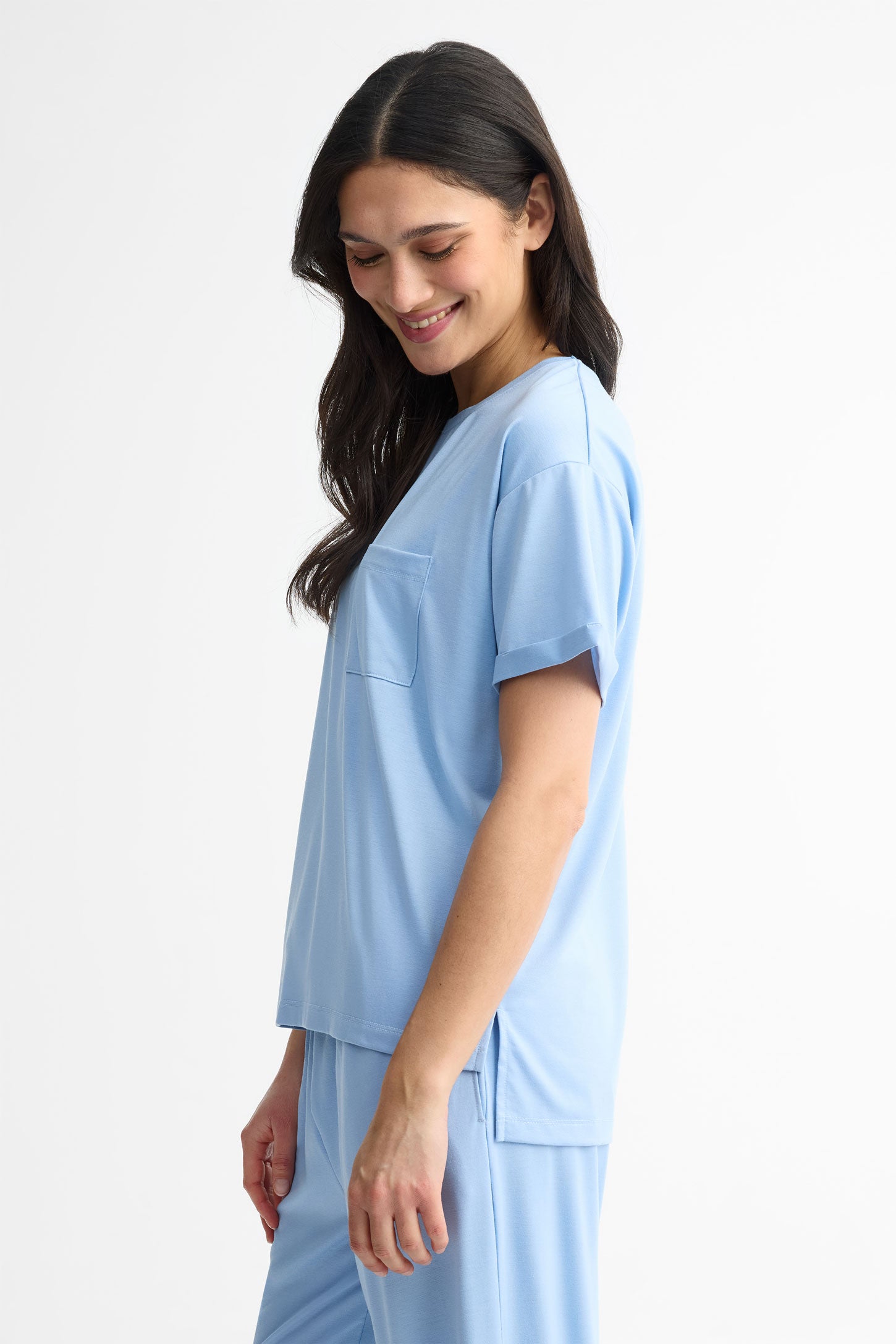 T-shirt pyjama - Femme && BLEU