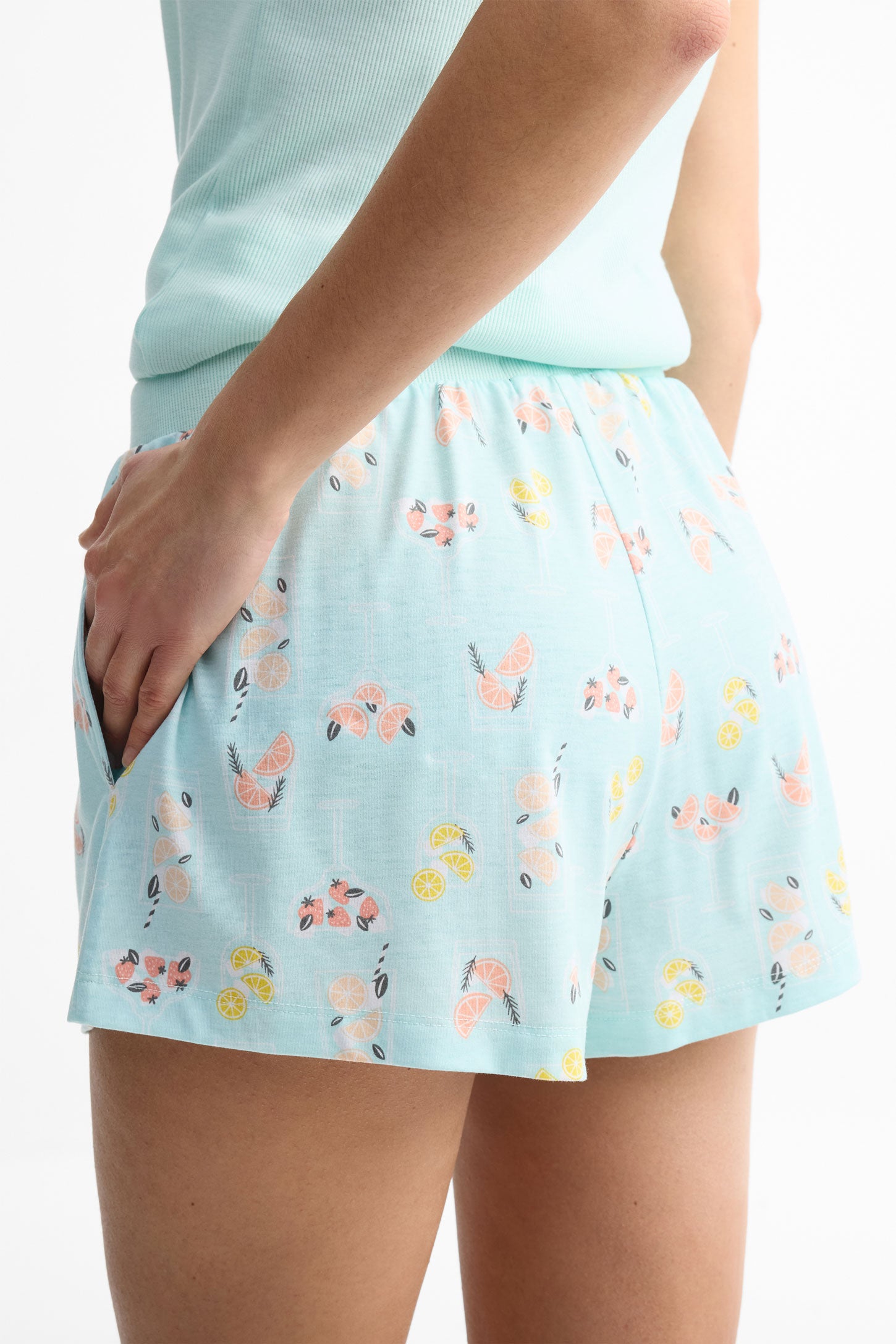 Short pyjama - Femme && BLEU MULTI